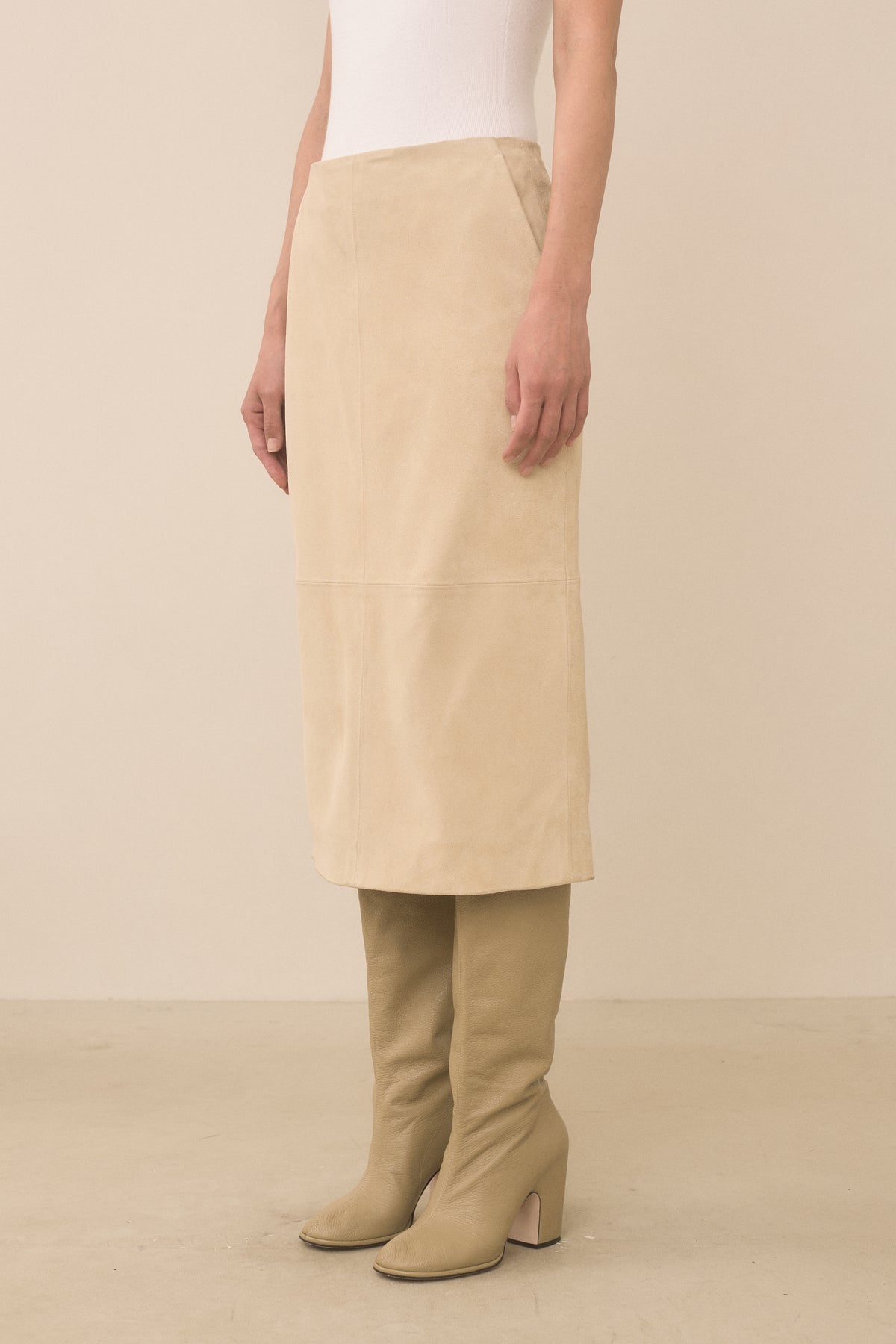 SUEDE SKIRT