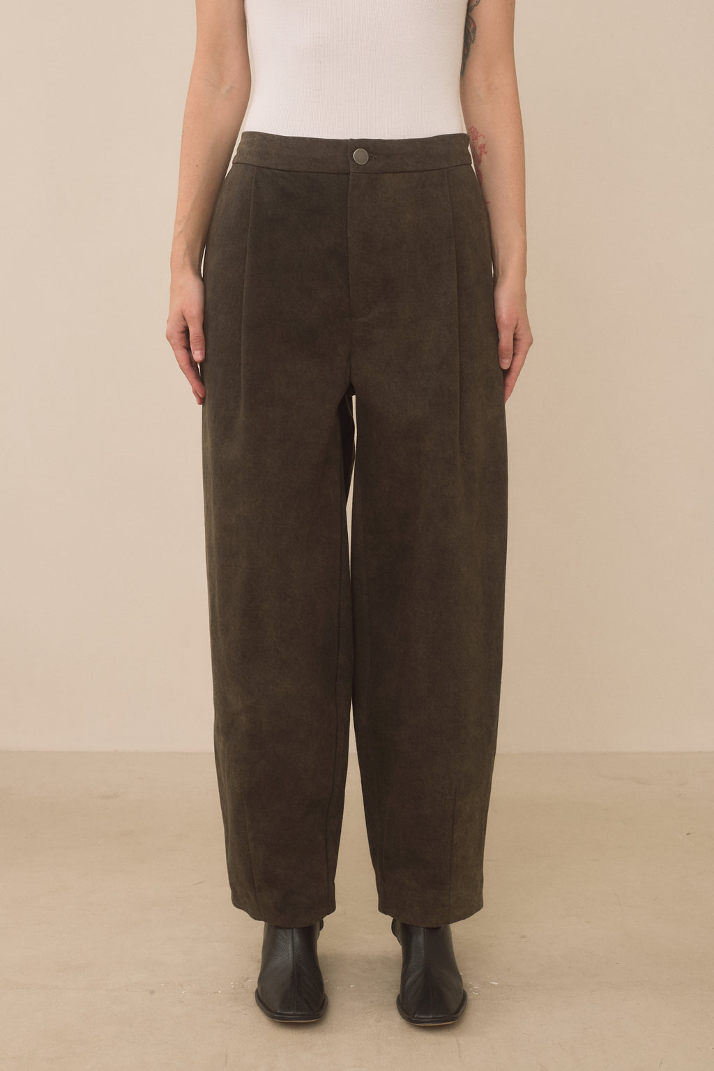 TWILL TAPER PANTS