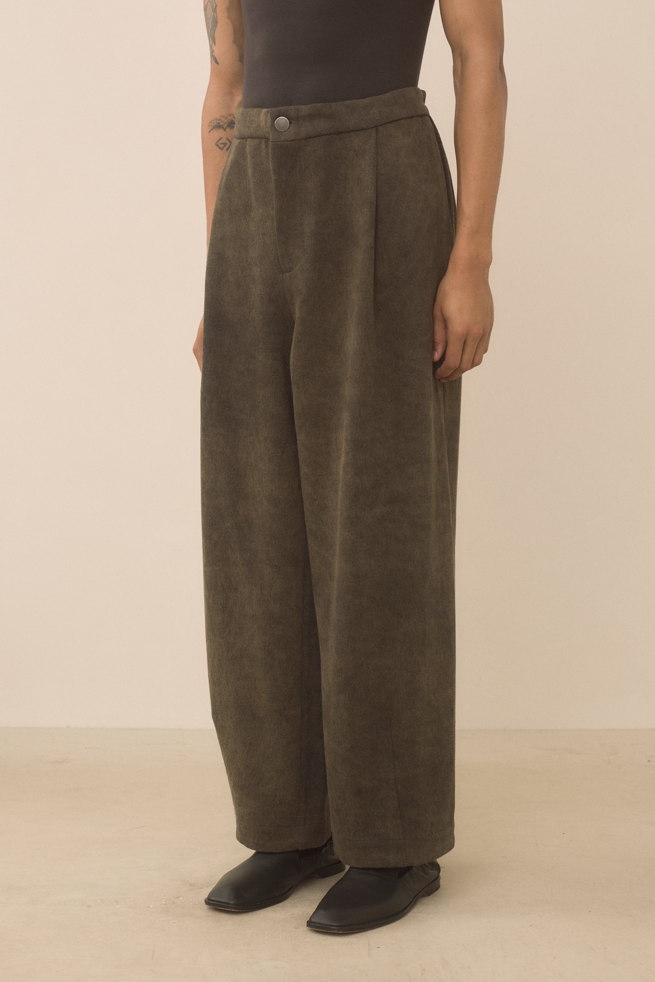 TWILL TAPER PANTS