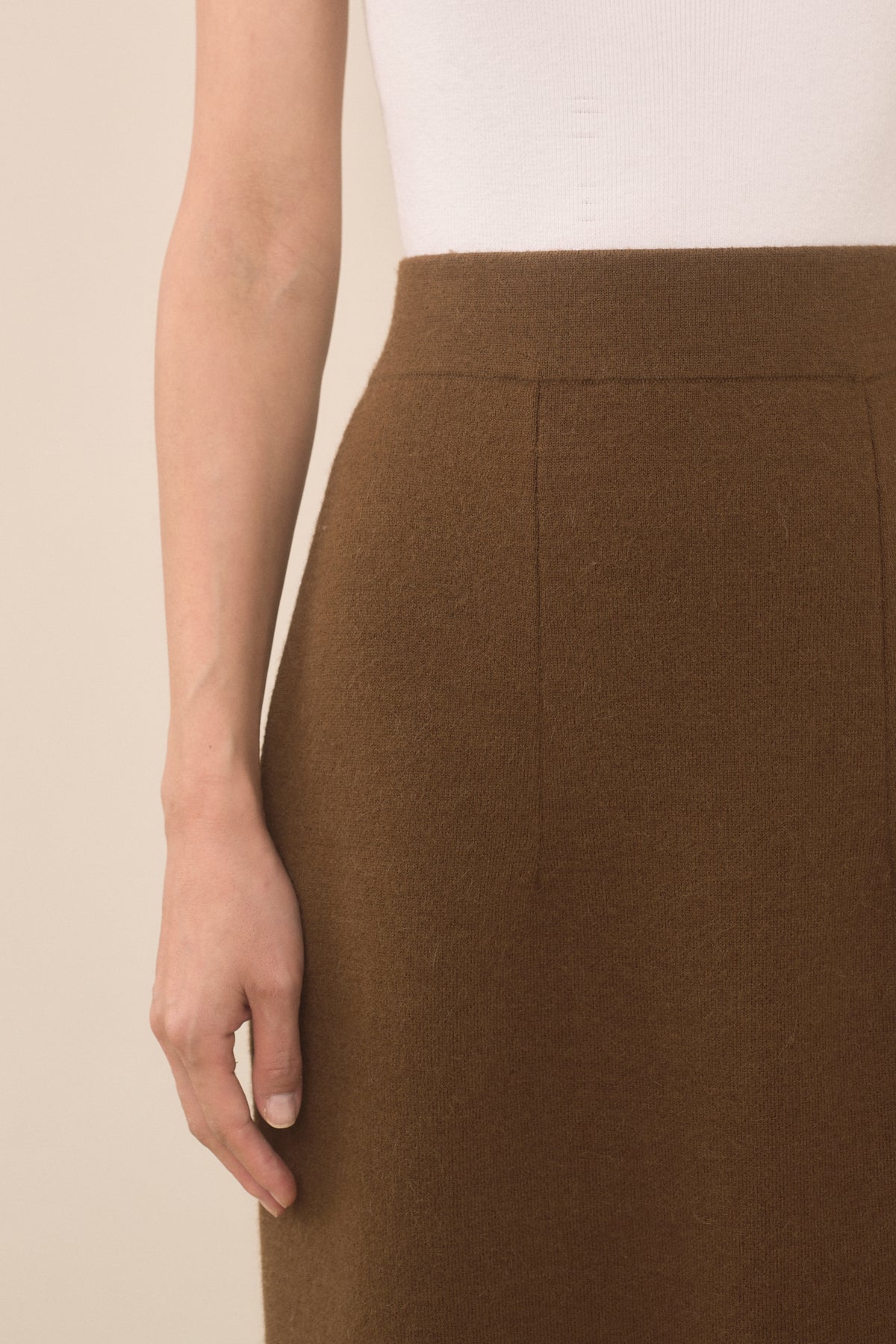 DOUBLE KNIT HIP SKIRT