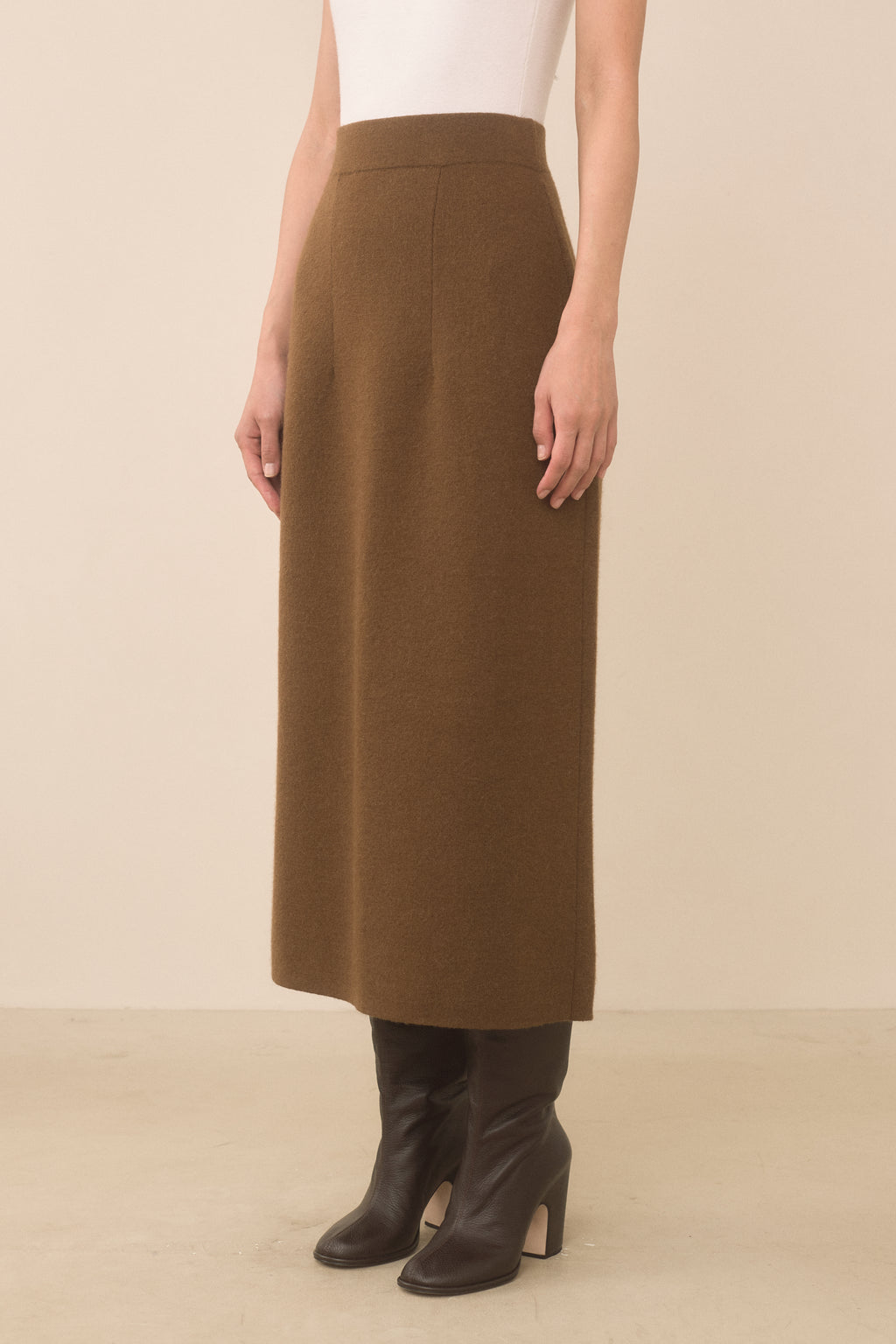 DOUBLE KNIT HIP SKIRT