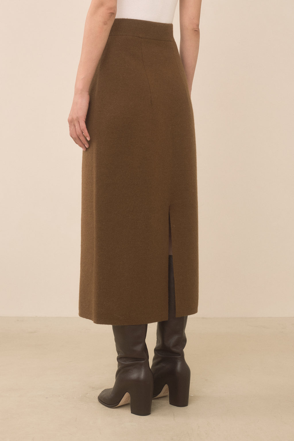 DOUBLE KNIT HIP SKIRT