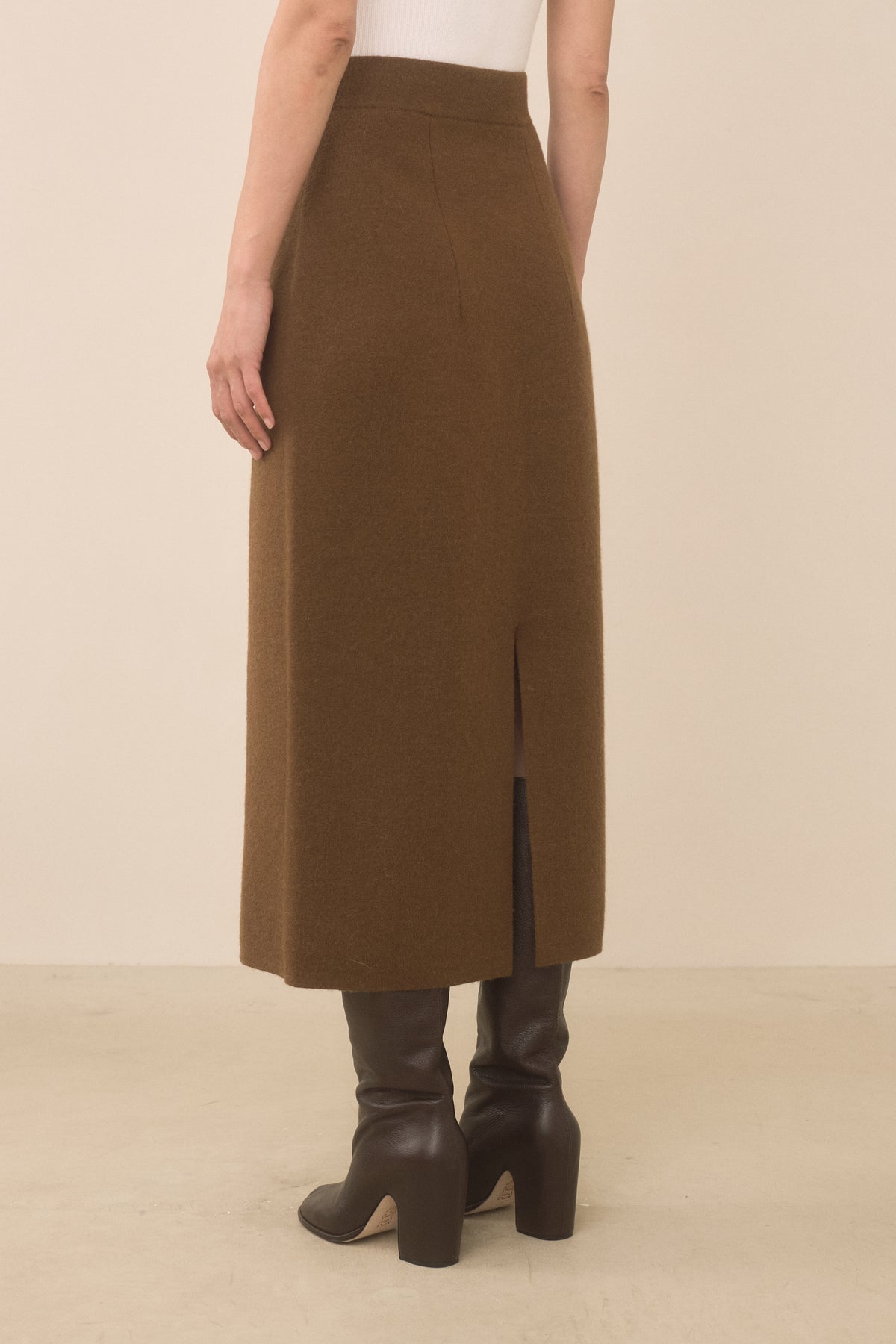 DOUBLE KNIT HIP SKIRT