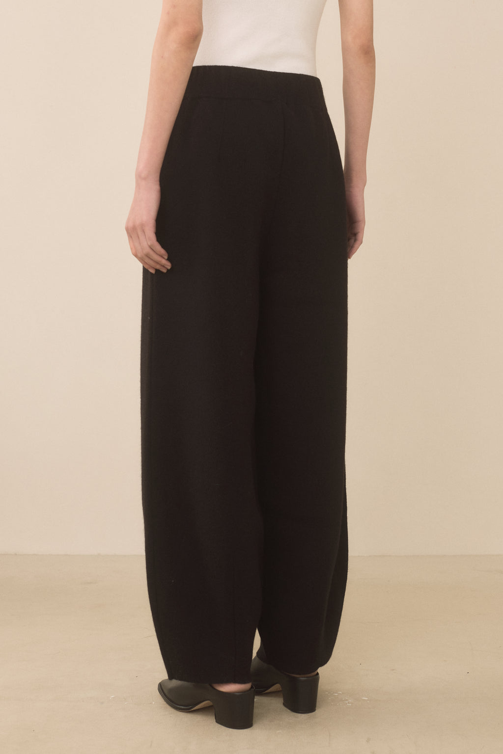 DOUBLE KNIT TAPER PANTS