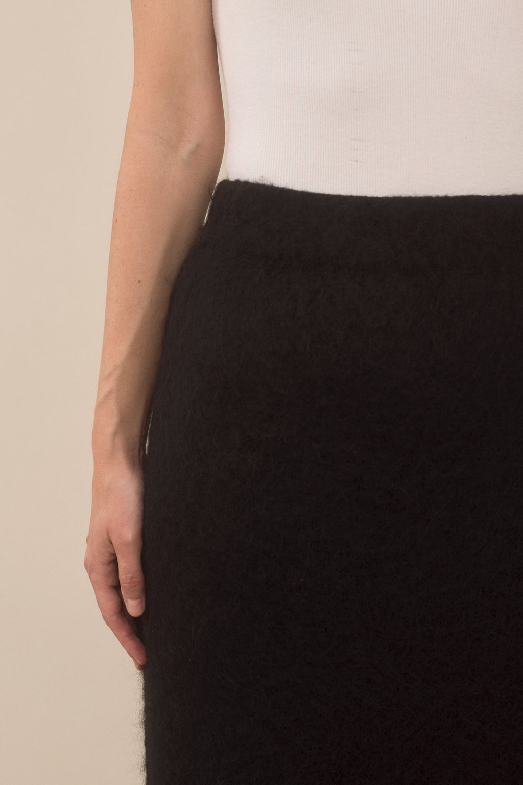 BRUSHED PENCIL SKIRT