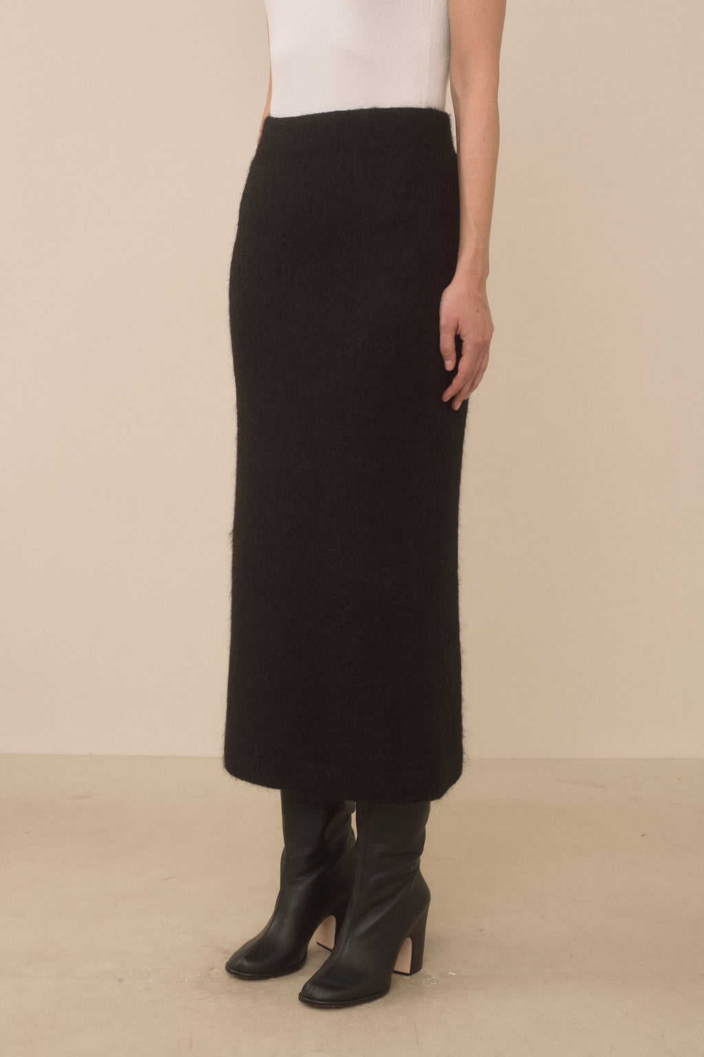BRUSHED PENCIL SKIRT
