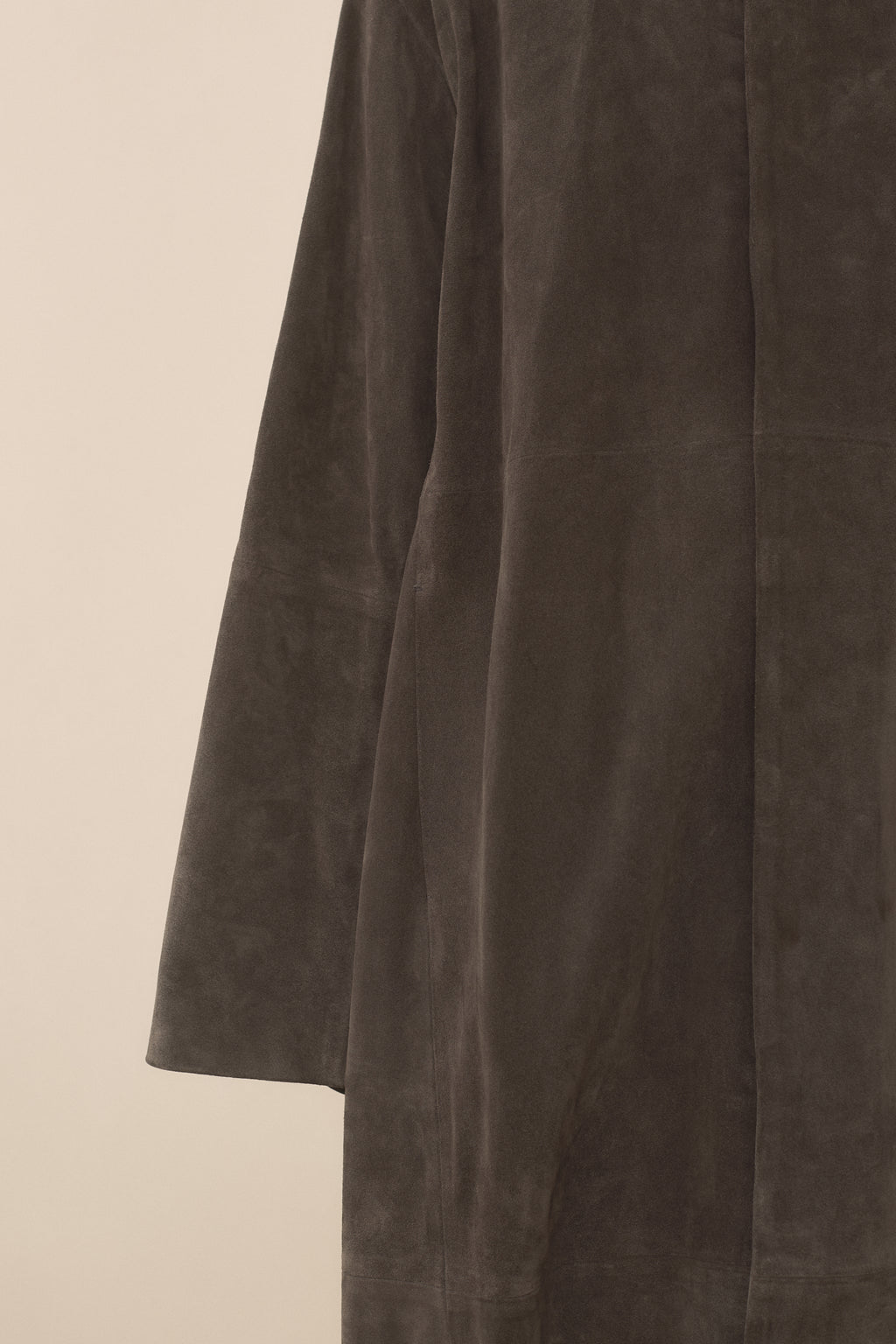 SUEDE BIG CAR COAT