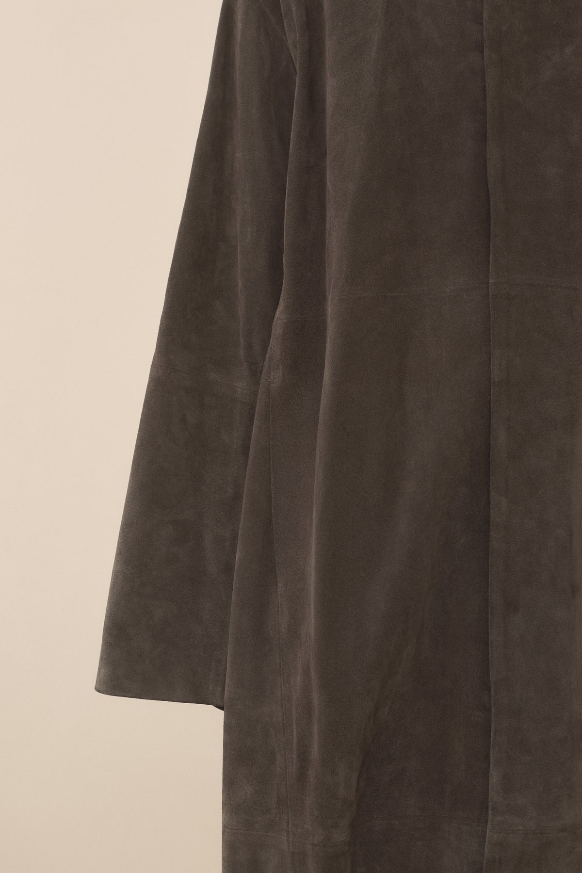 SUEDE BIG CAR COAT