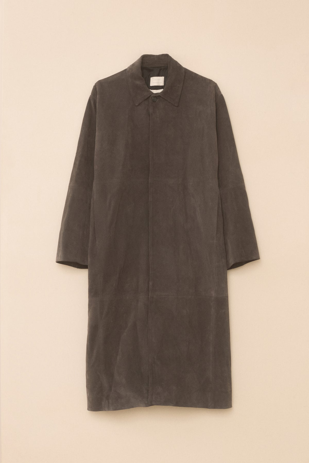 SUEDE BIG CAR COAT