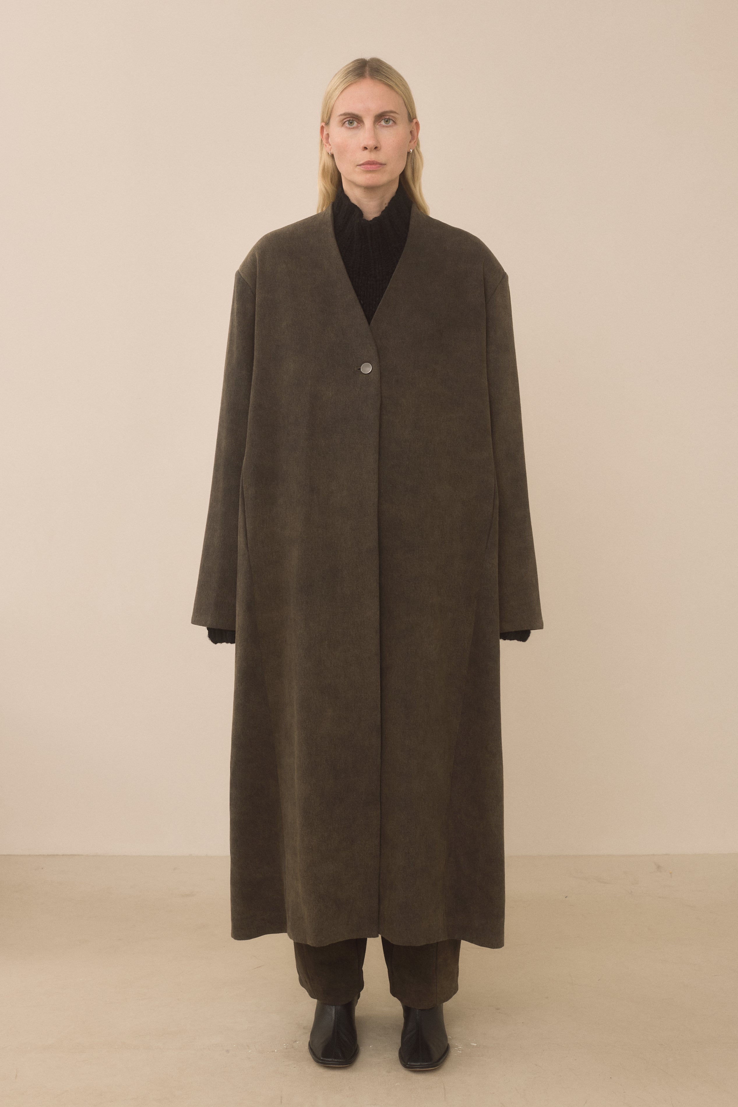 TWILL SHOULDERS COAT