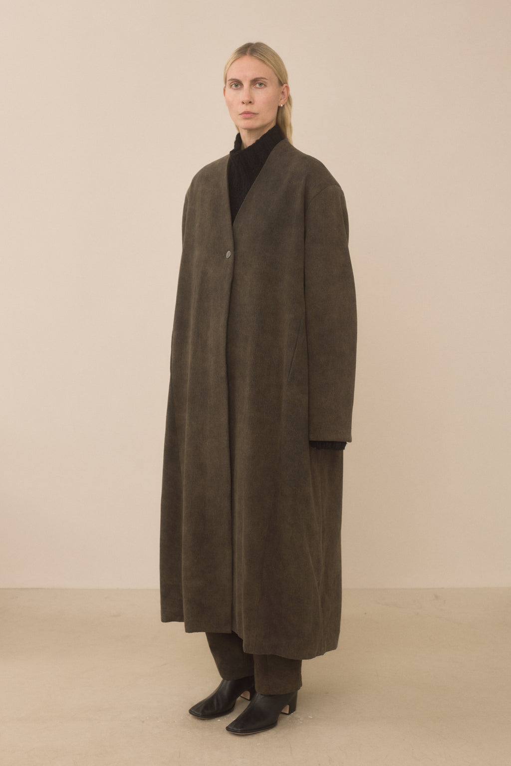 TWILL SHOULDERS COAT