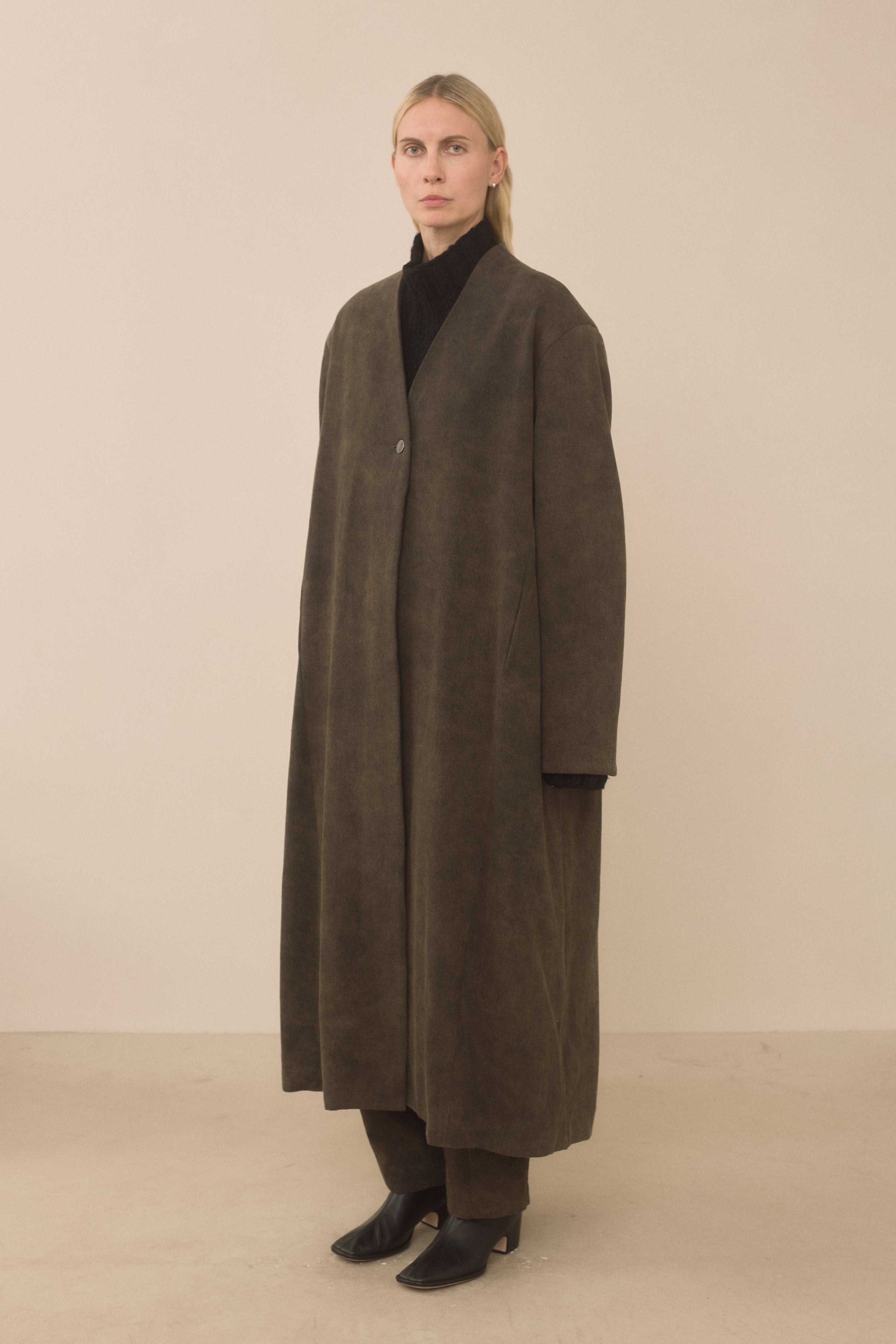 TWILL SHOULDERS COAT