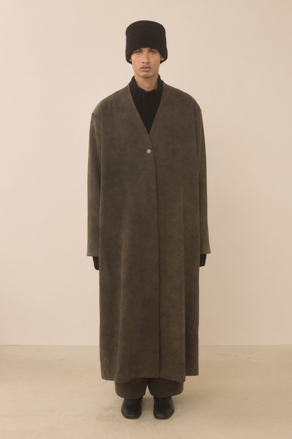 TWILL SHOULDERS COAT