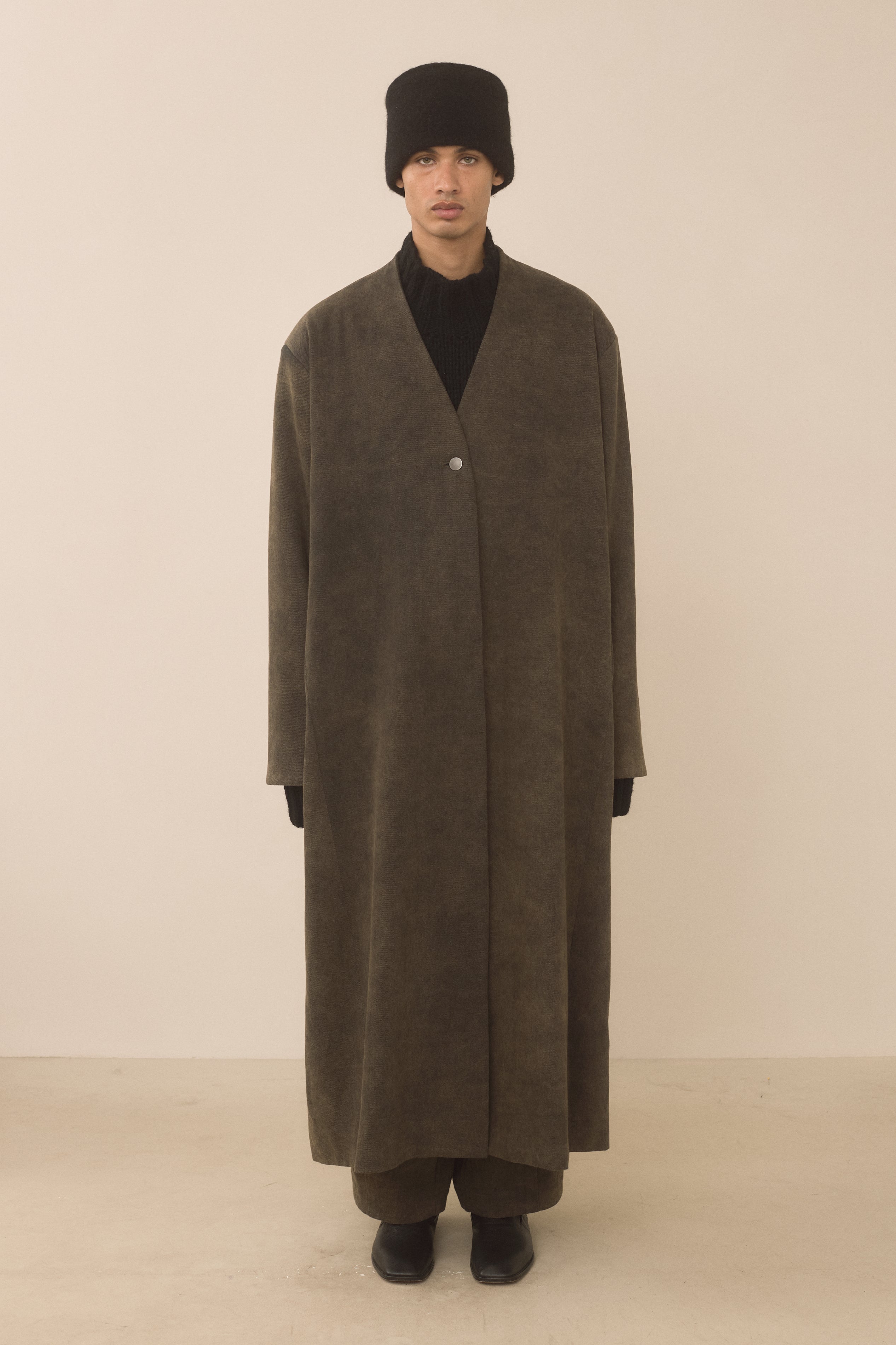 TWILL SHOULDERS COAT
