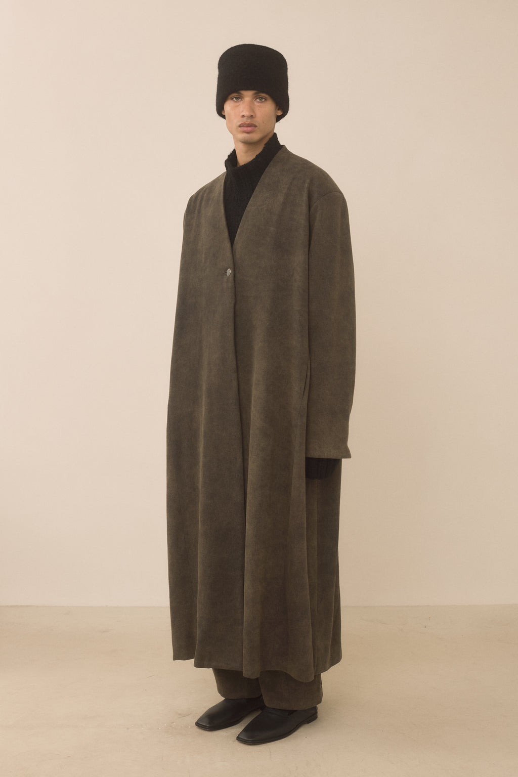 TWILL SHOULDERS COAT