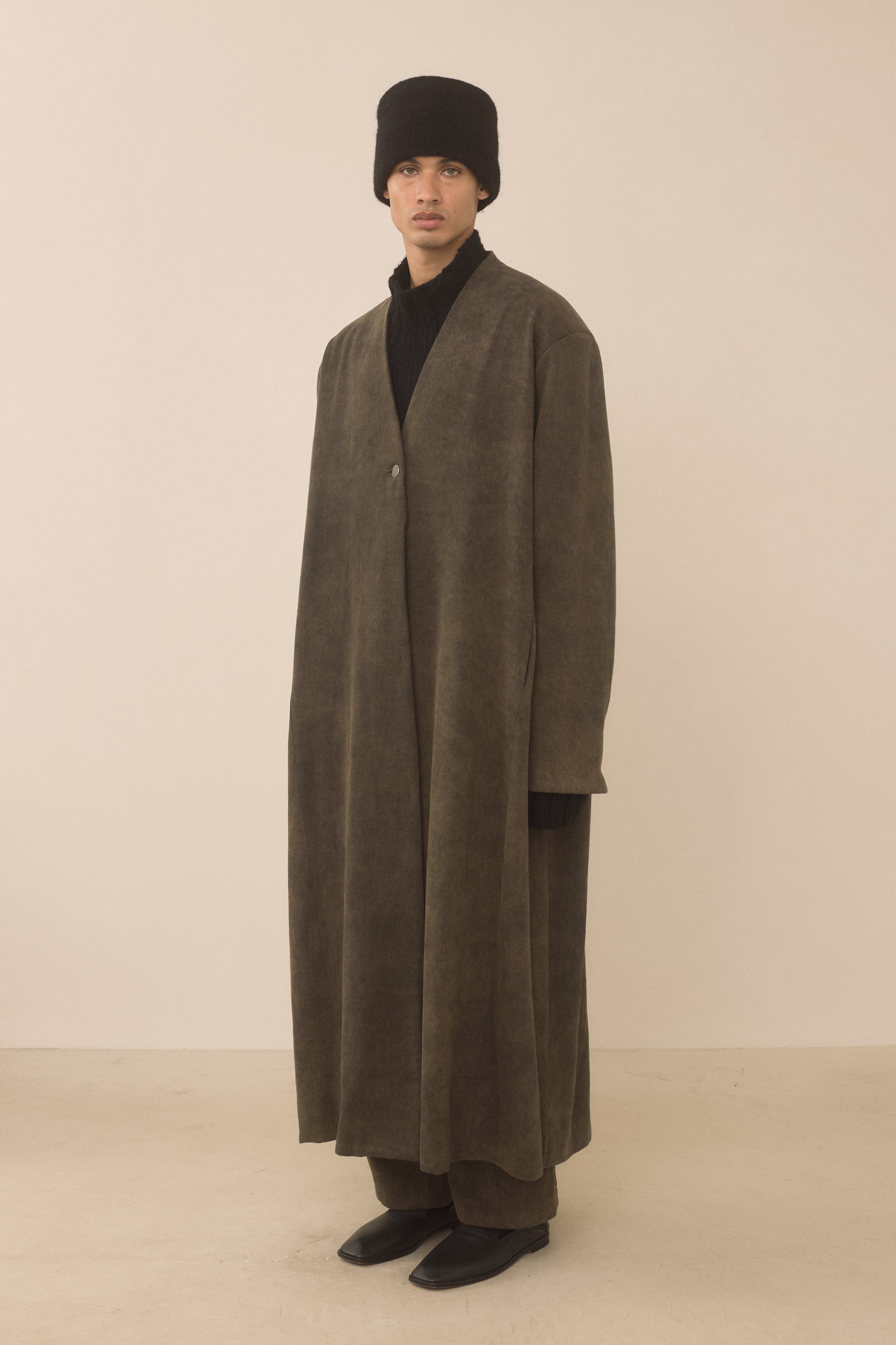 TWILL SHOULDERS COAT