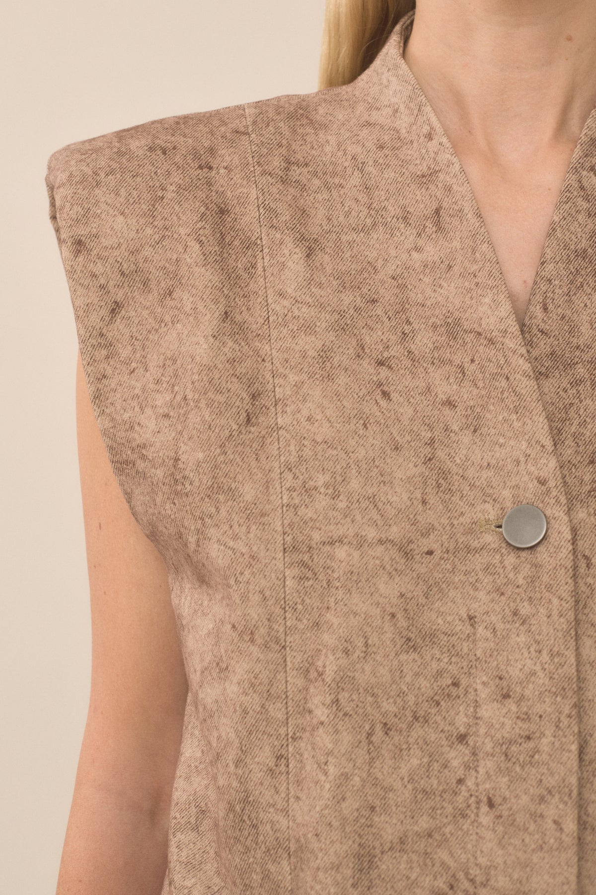 TWILL SHOULDERS GILET