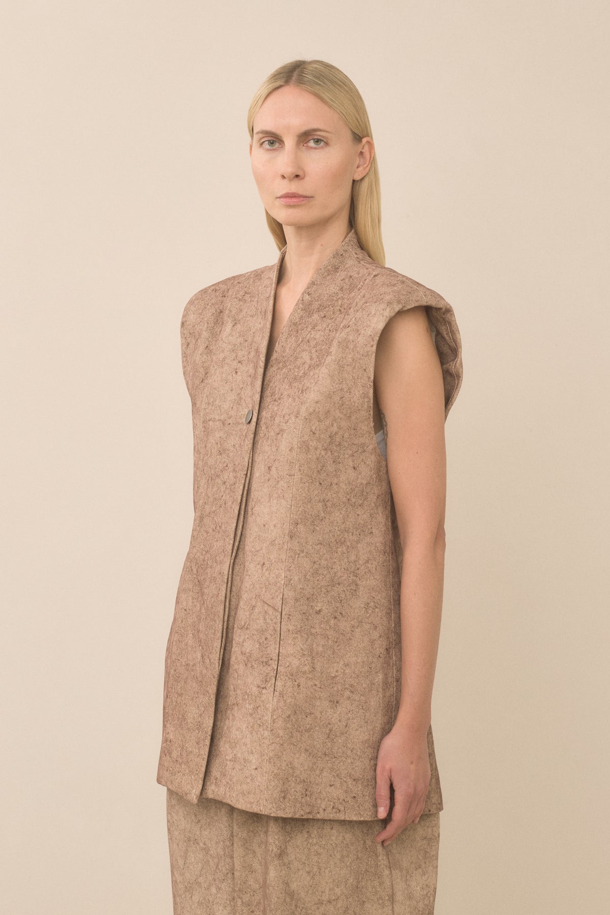 TWILL SHOULDERS GILET