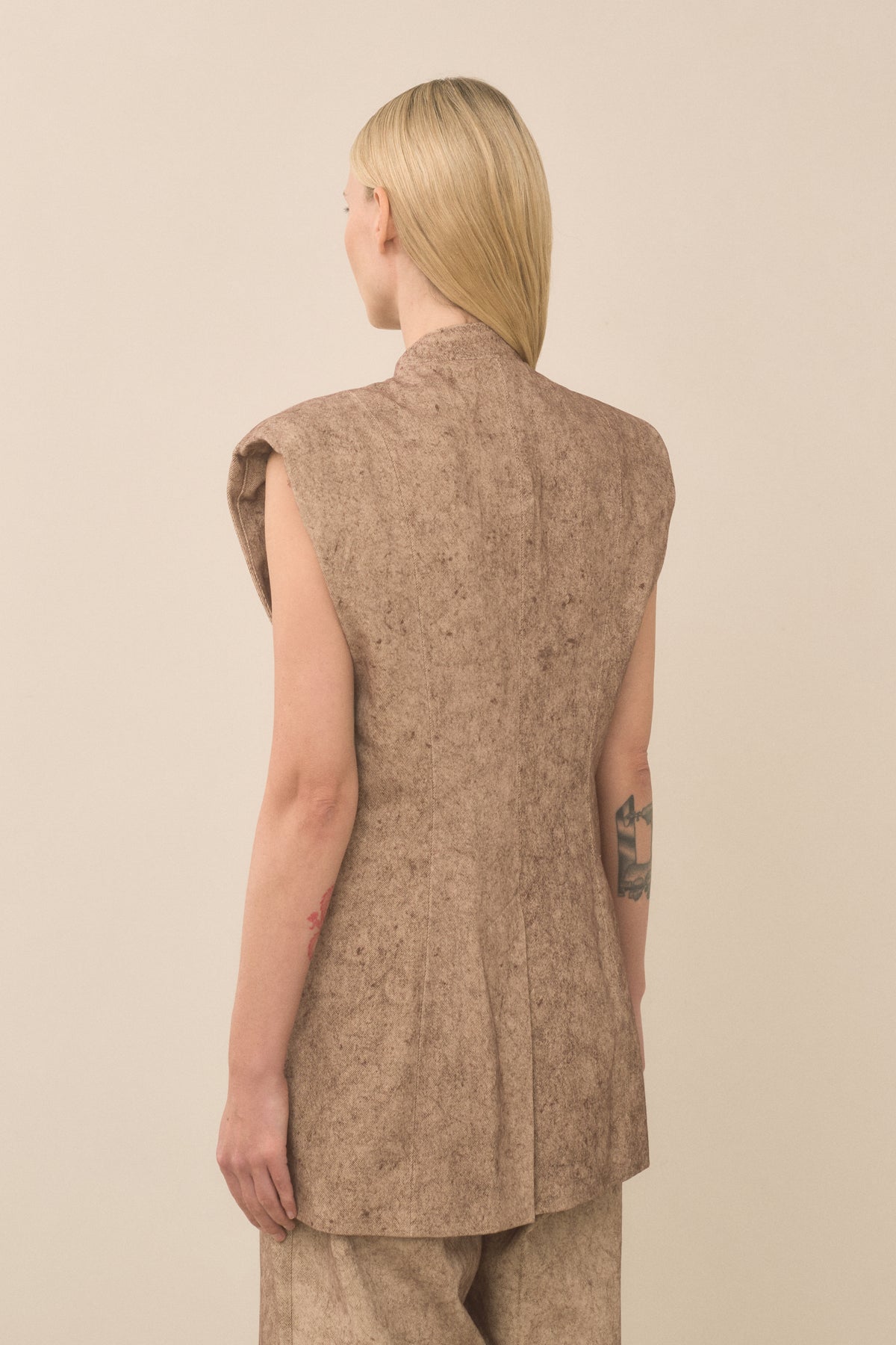TWILL SHOULDERS GILET