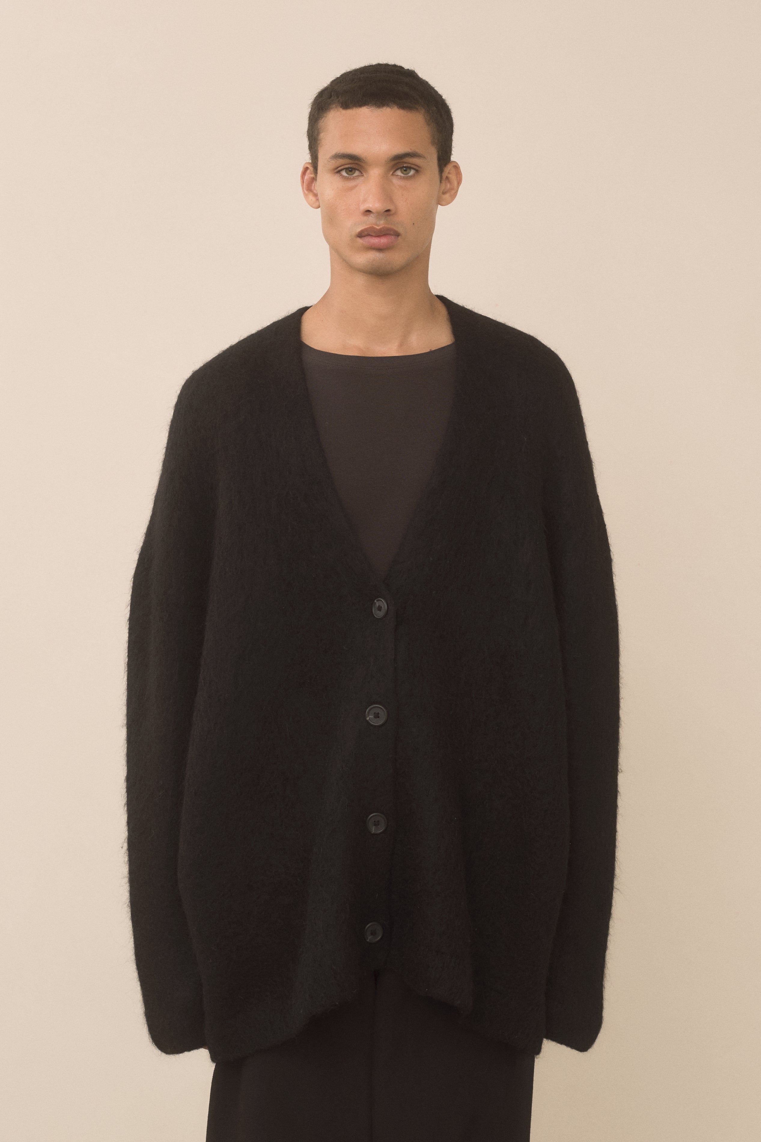 BRUSHED CARDIGAN
