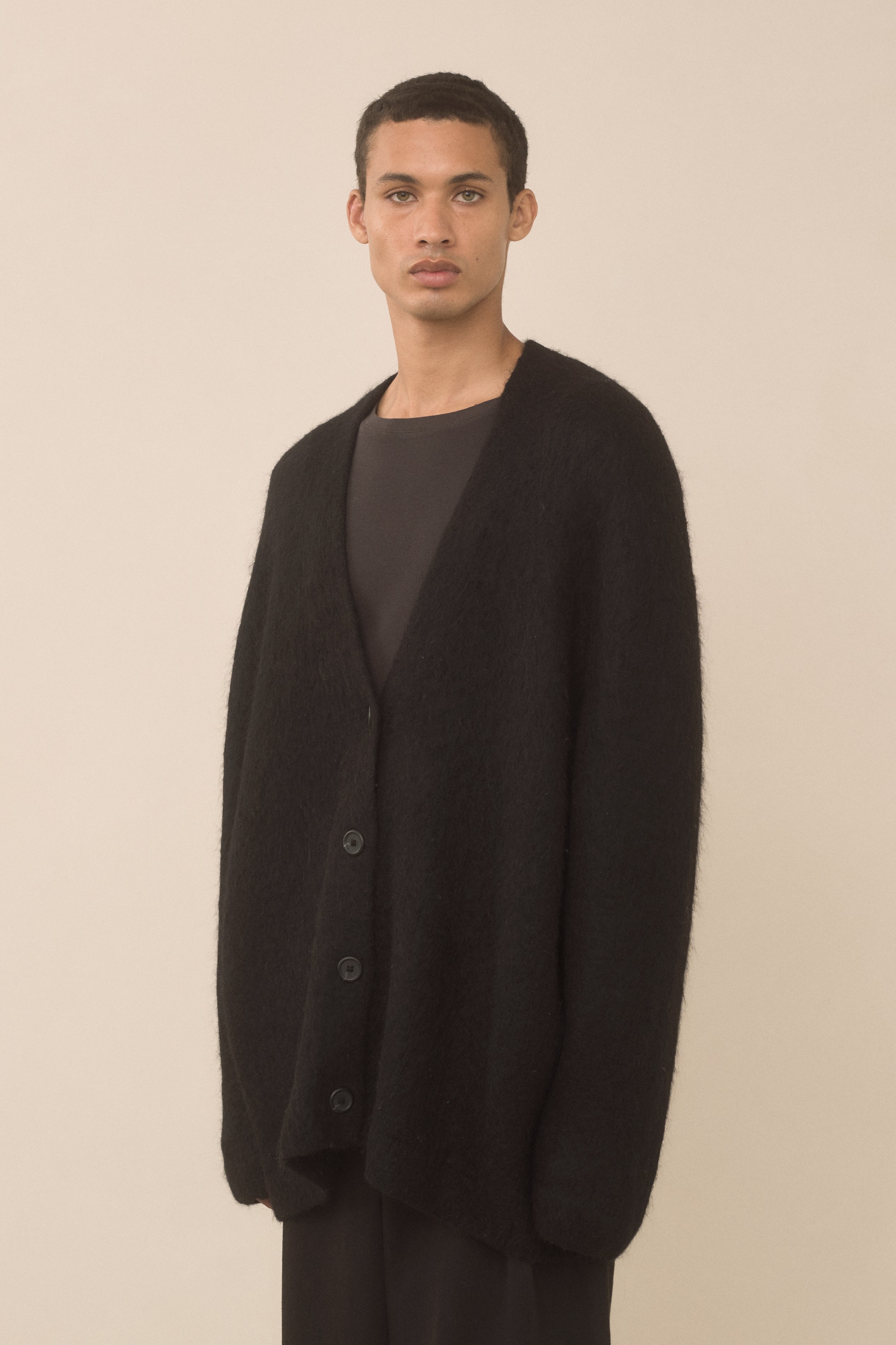 BRUSHED CARDIGAN