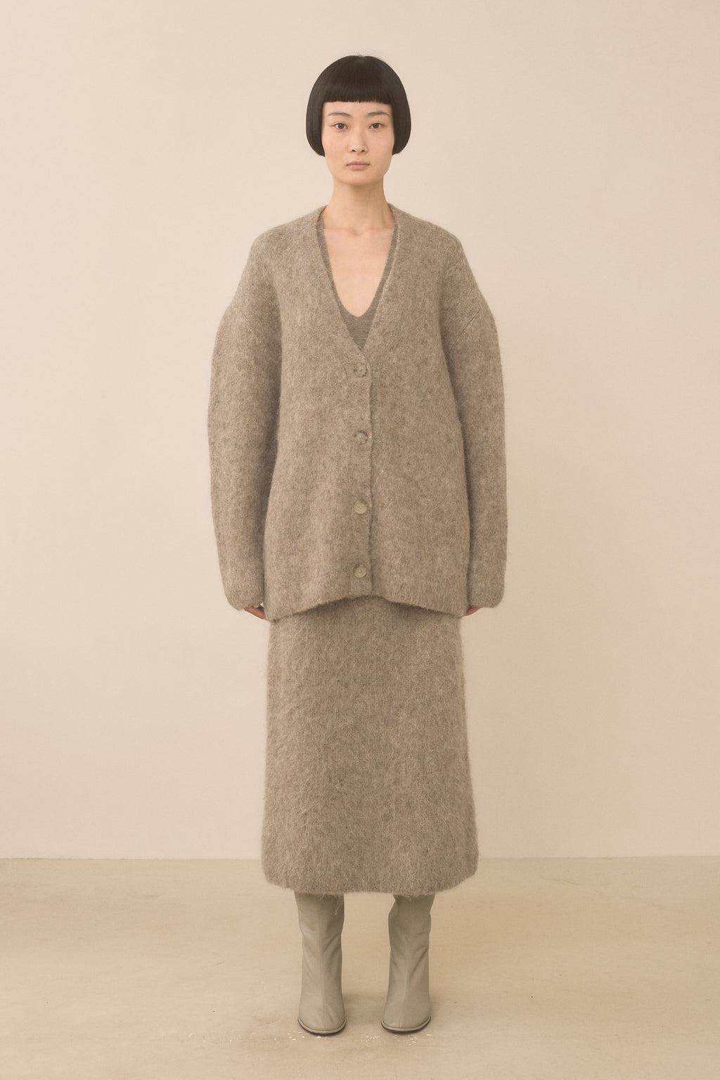 BRUSHED CARDIGAN