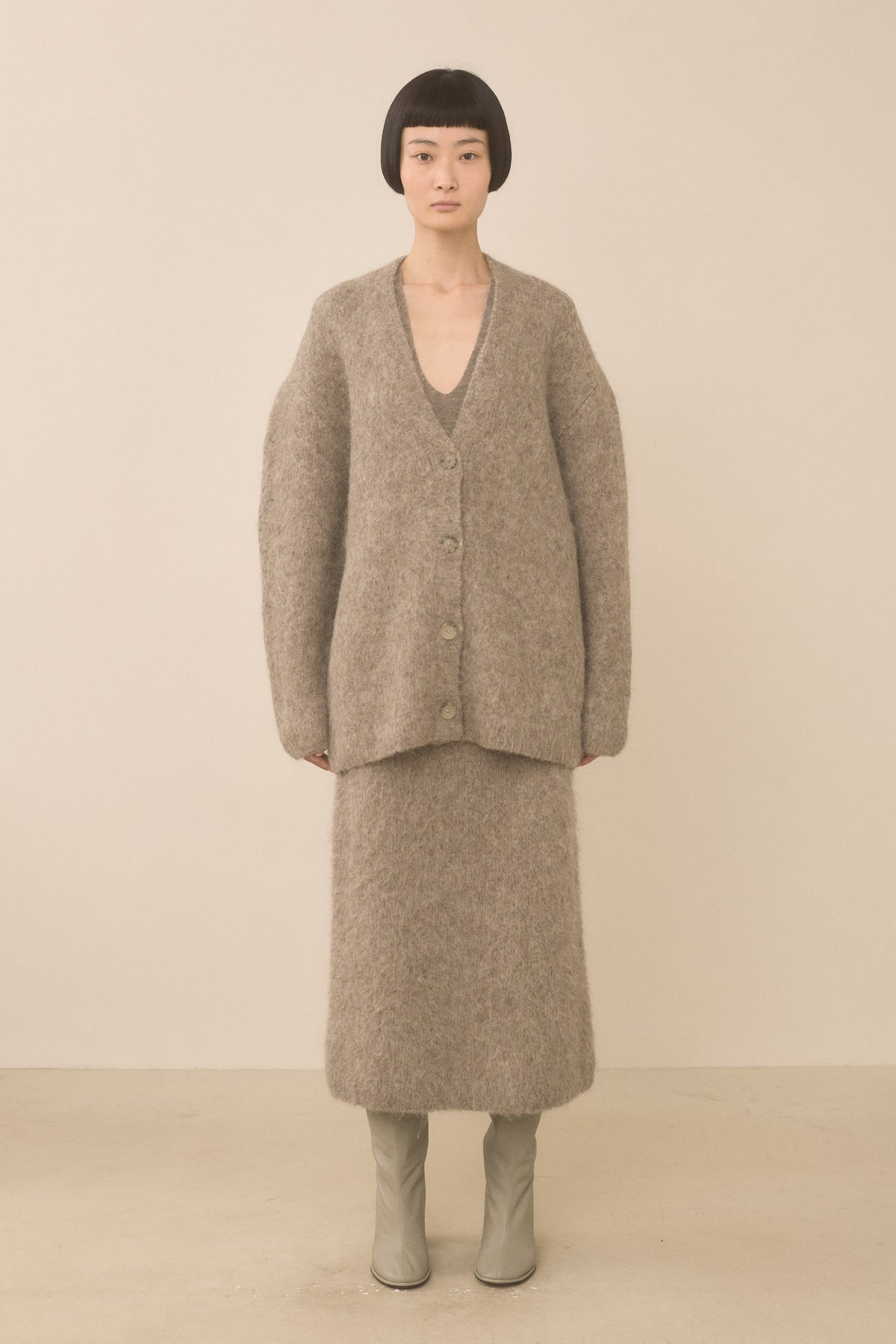 BRUSHED CARDIGAN