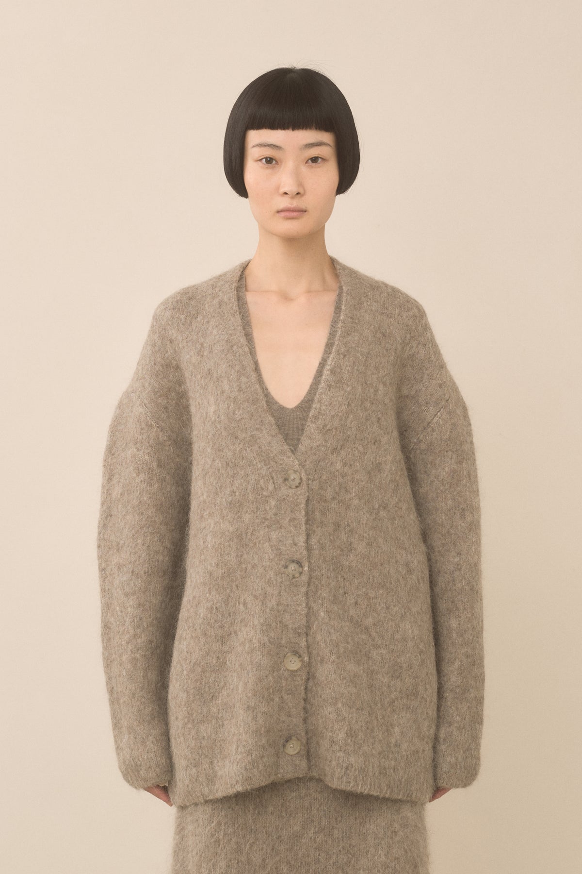 BRUSHED CARDIGAN