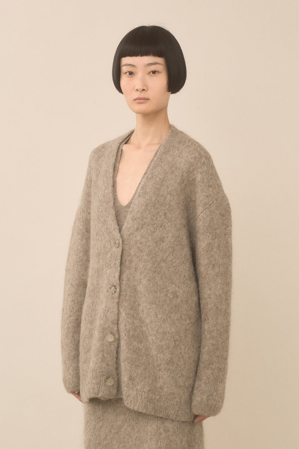 BRUSHED CARDIGAN