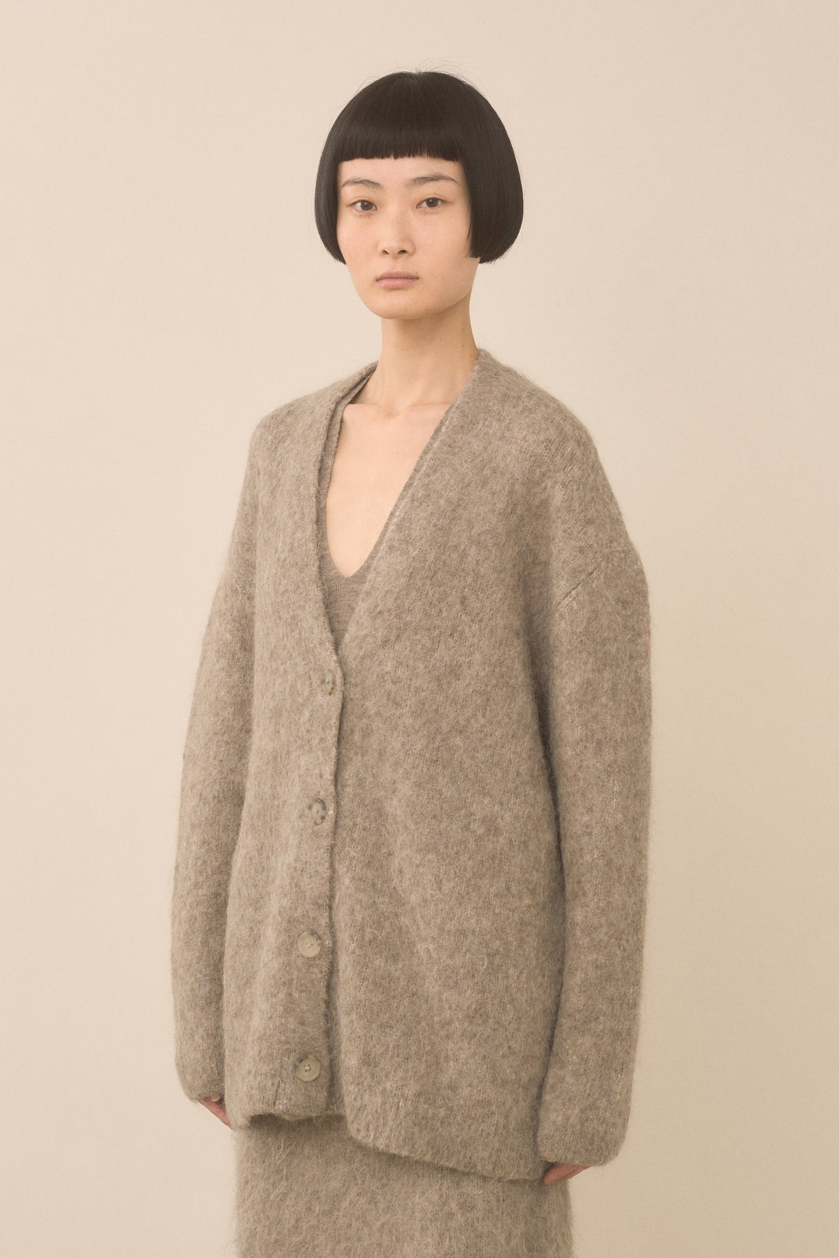 BRUSHED CARDIGAN