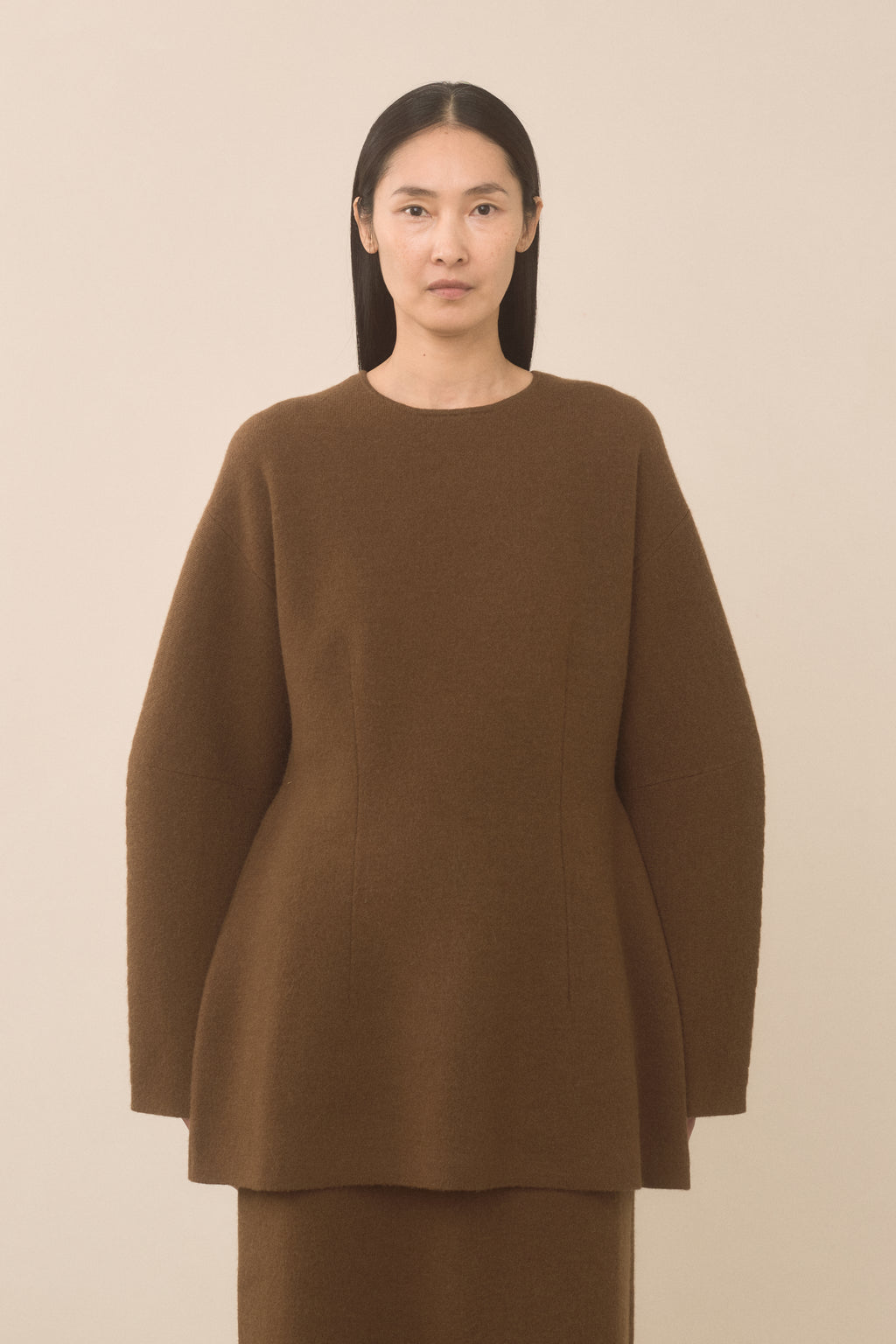 DOUBLE KNIT FORM TUNIC