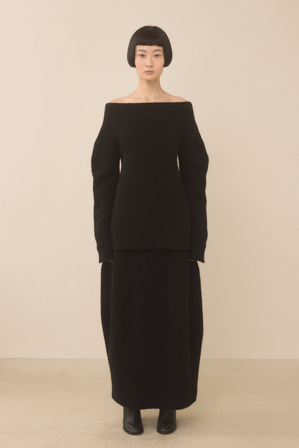 FELT OFF SHOULDER TOP