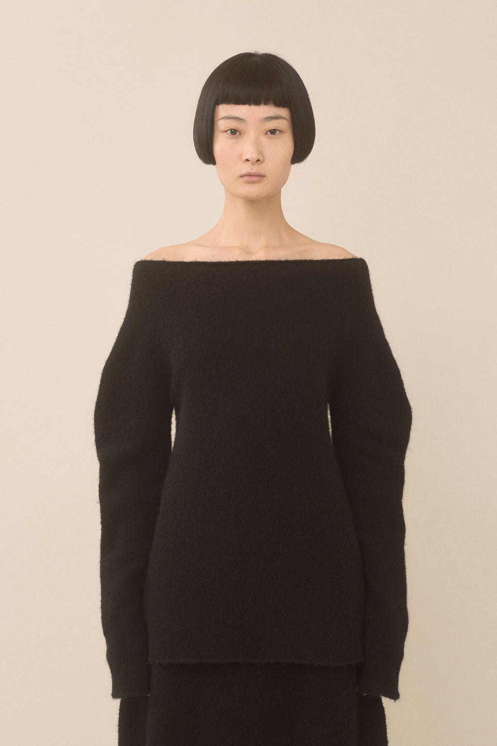 FELT OFF SHOULDER TOP