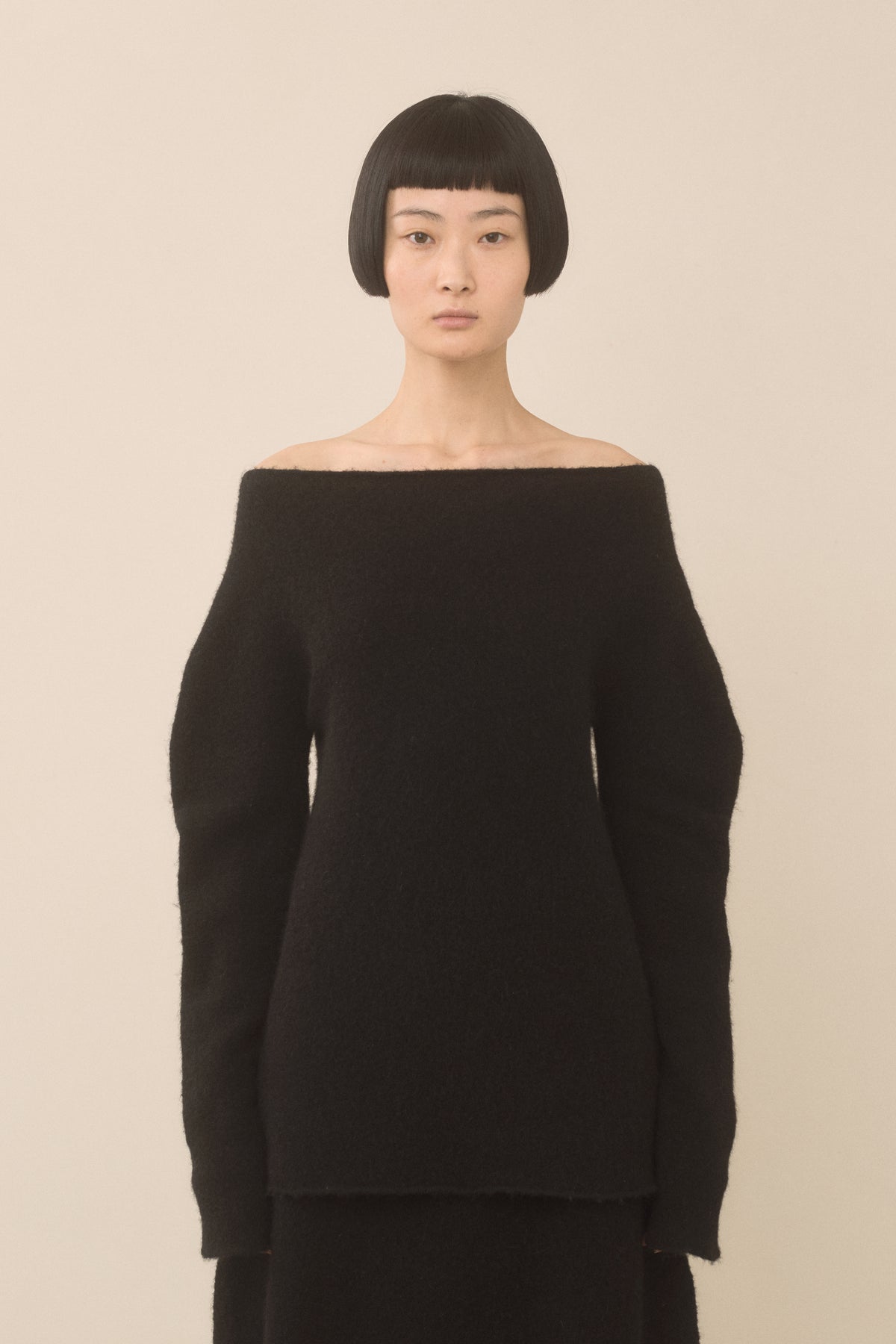 FELT OFF SHOULDER TOP