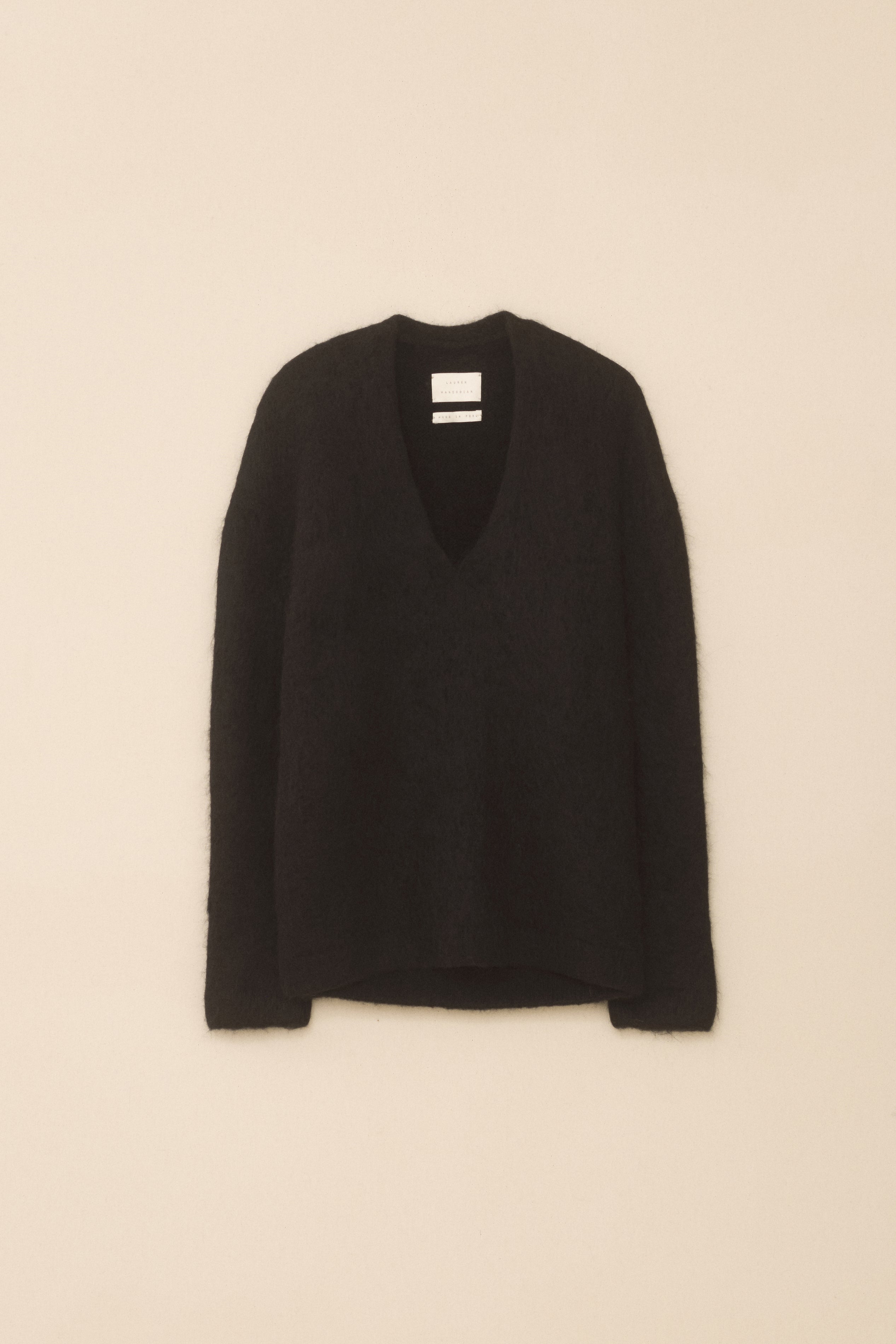 BRUSHED V NECK