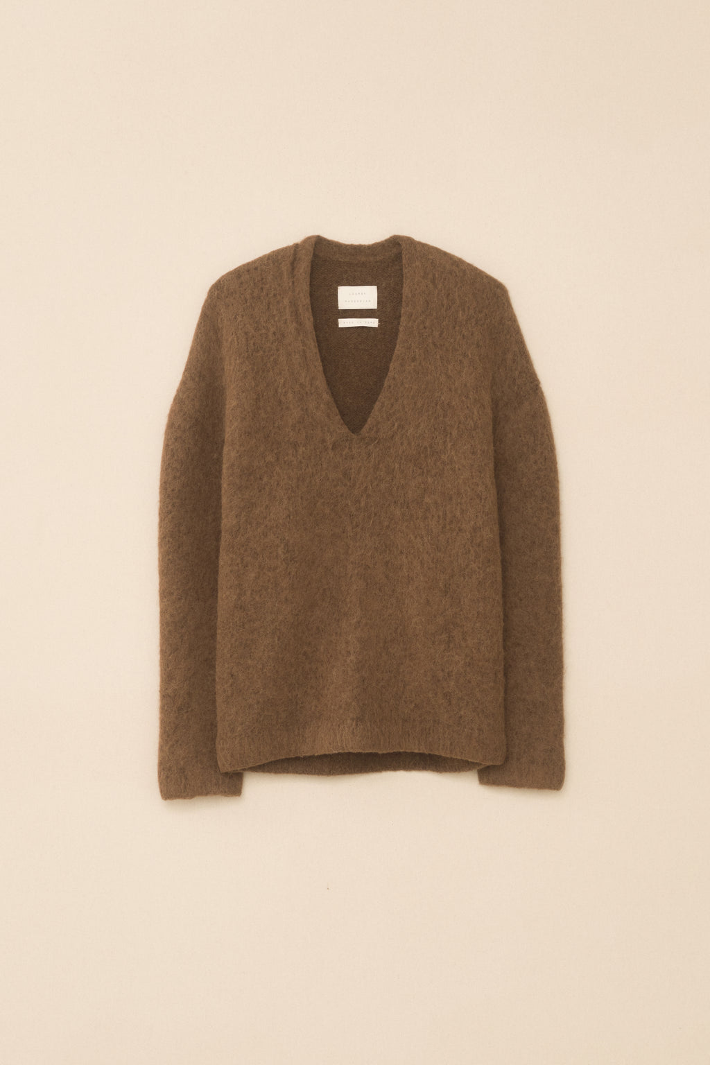 BRUSHED V NECK