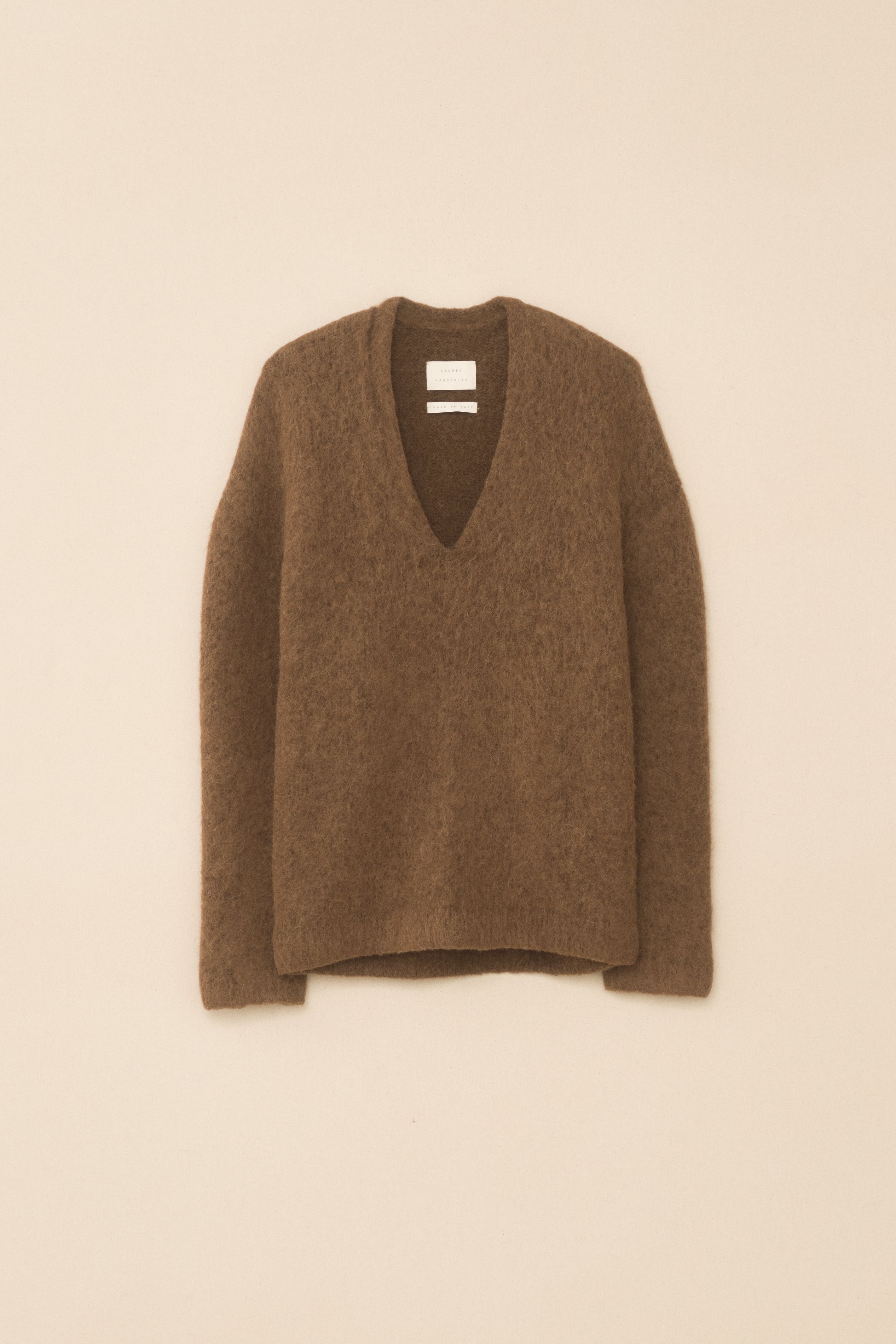 BRUSHED V NECK