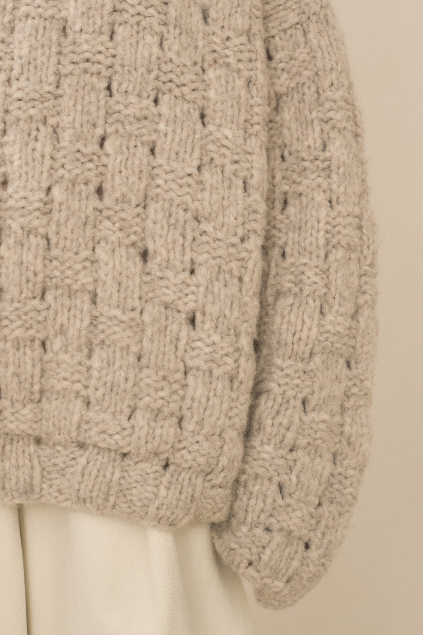 HANDKNIT INTERLACE PULLOVER