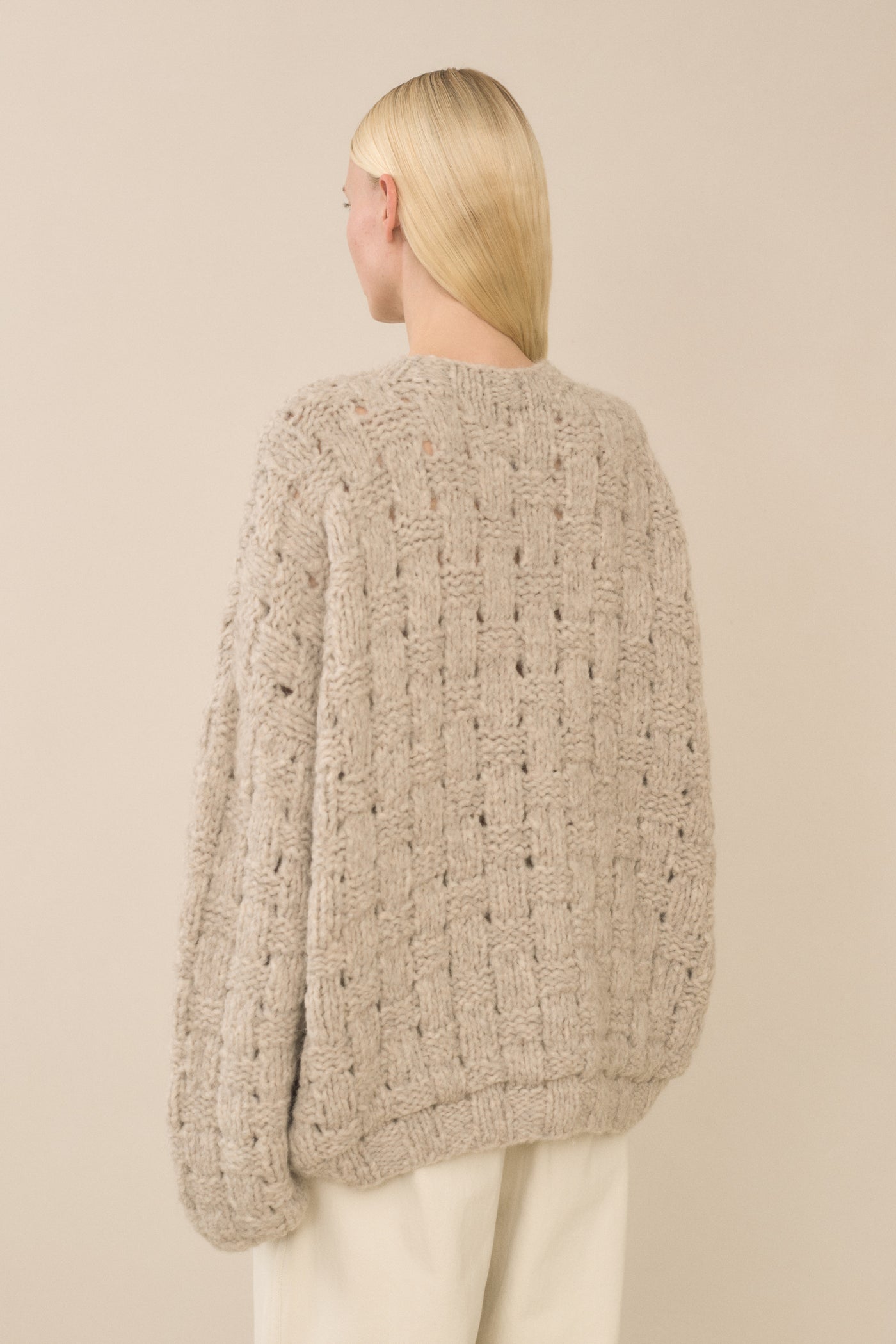 HANDKNIT INTERLACE PULLOVER