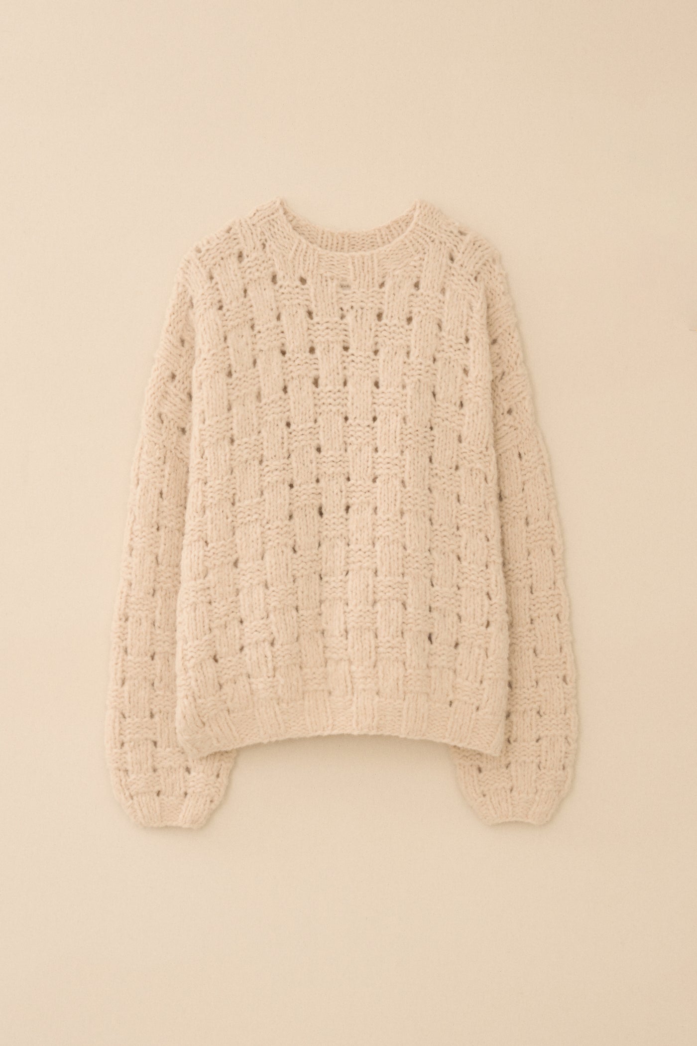 HANDKNIT INTERLACE PULLOVER