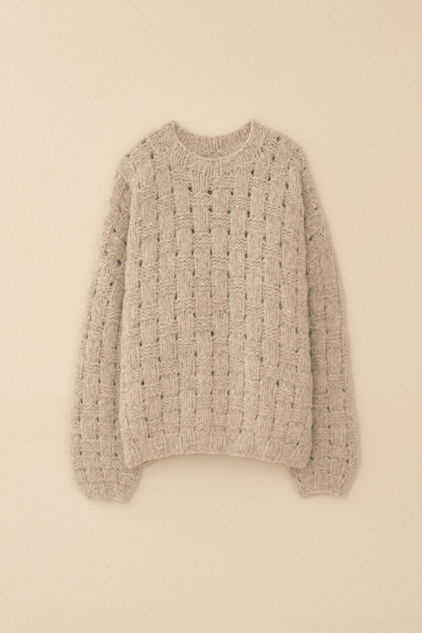 HANDKNIT INTERLACE PULLOVER