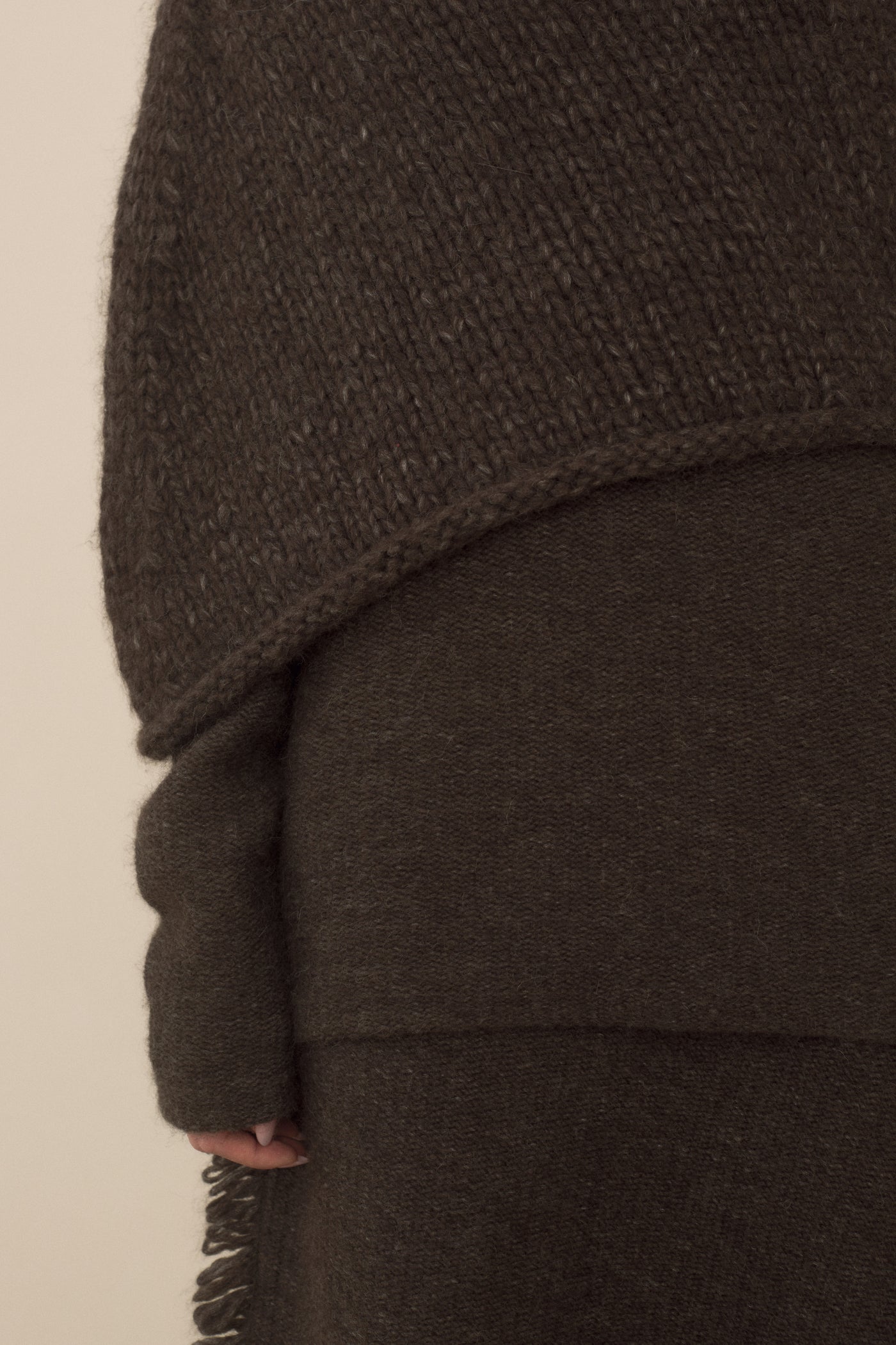 HANDKNIT ASKEW SHOULDERS