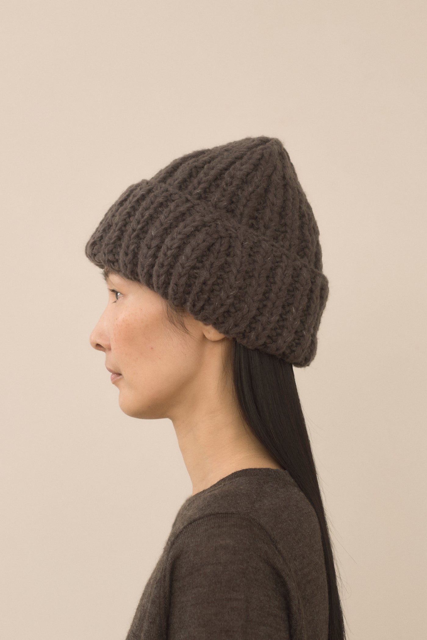 HANDKNIT RIB HAT