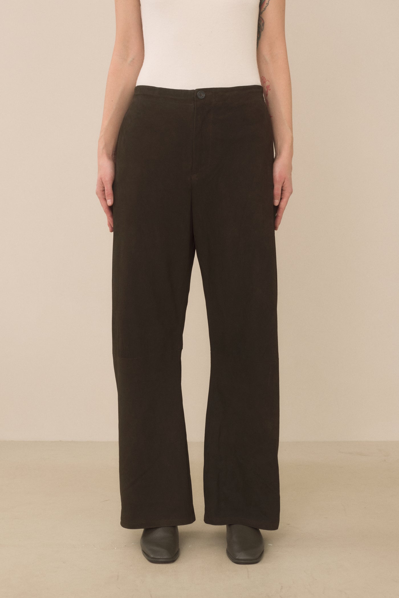 SUEDE GALLERY TROUSER