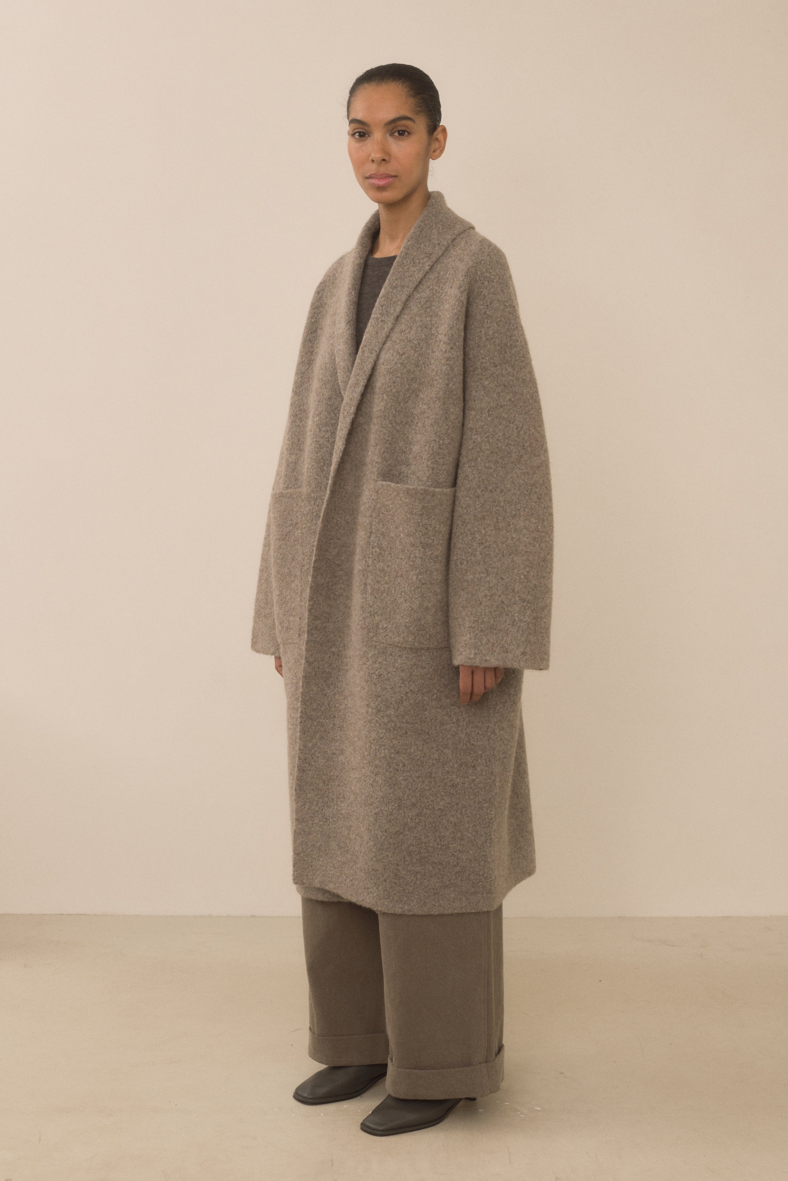 DOUBLE FACE LONG COAT – Lauren Manoogian