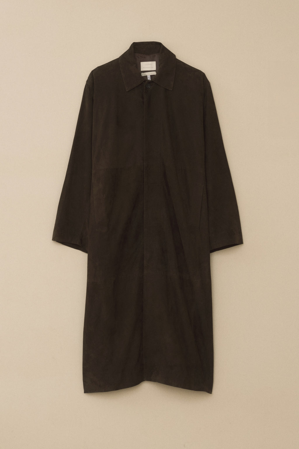 SUEDE CAR COAT