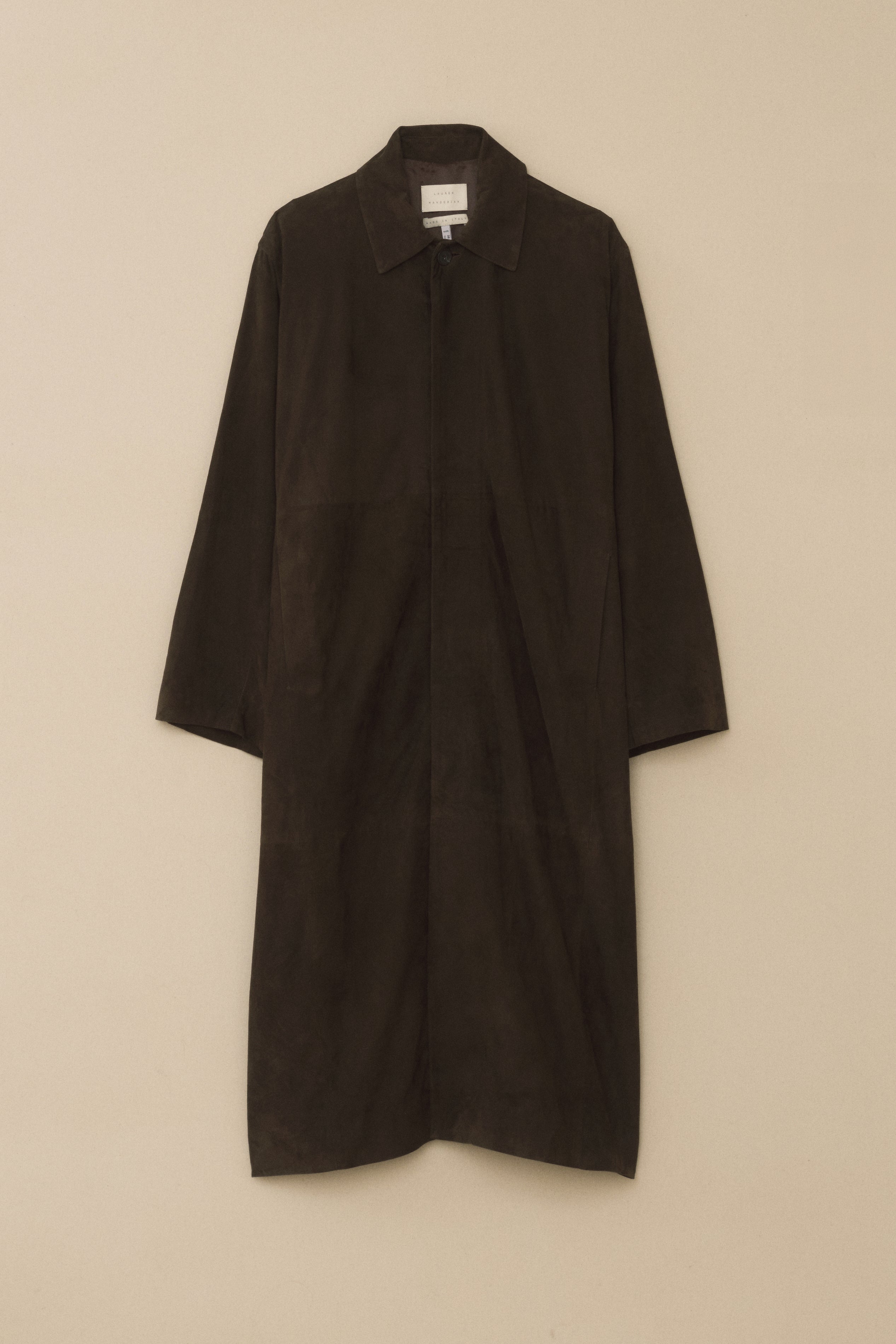 SUEDE CAR COAT