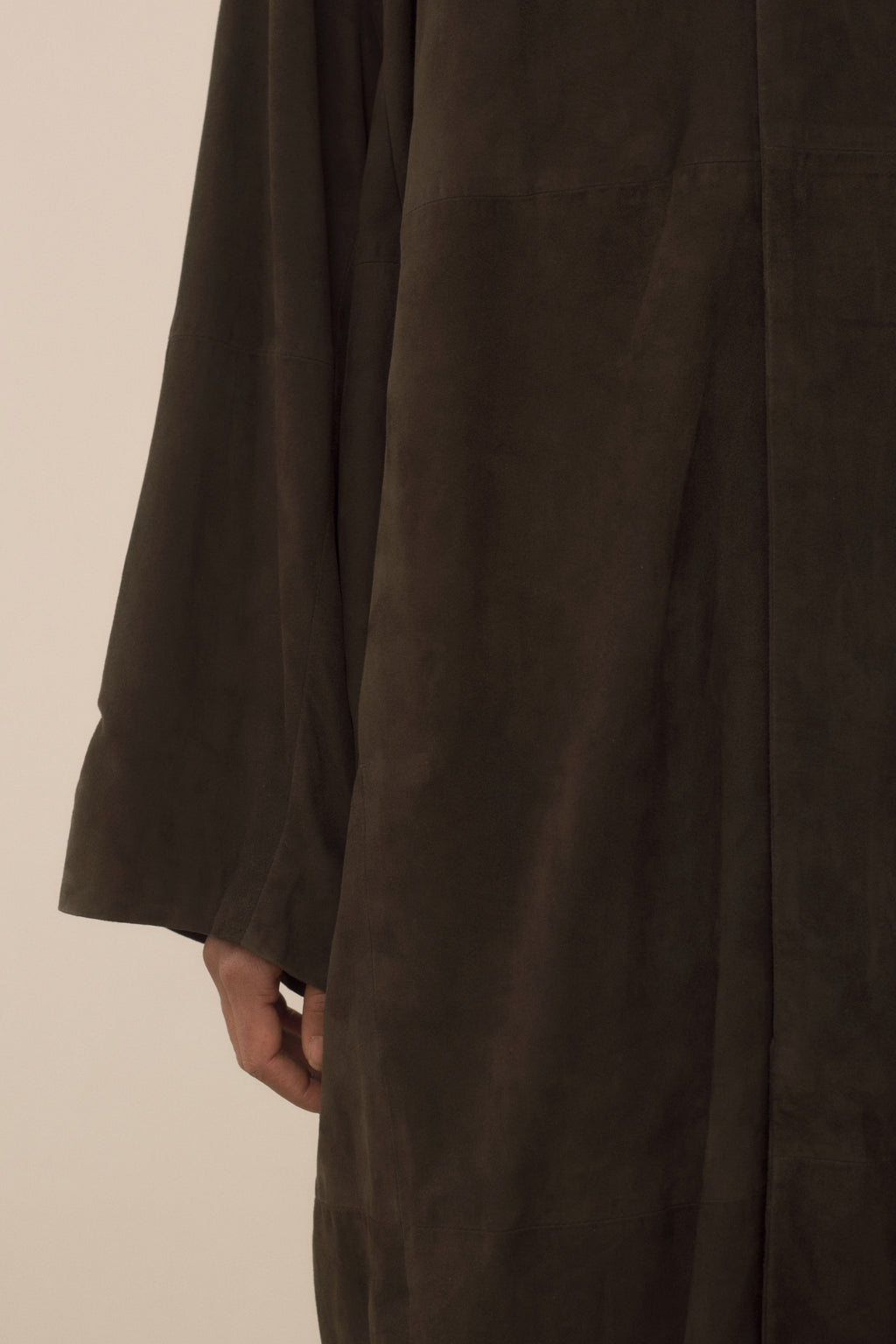 SUEDE CAR COAT