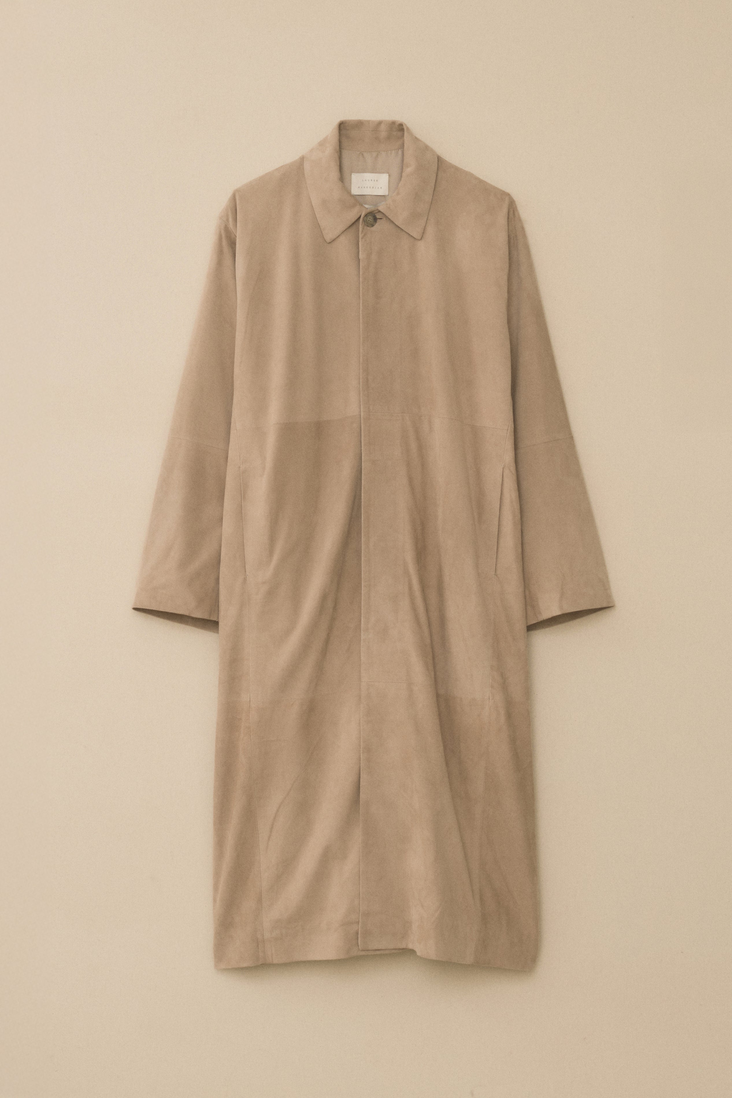 SUEDE CAR COAT