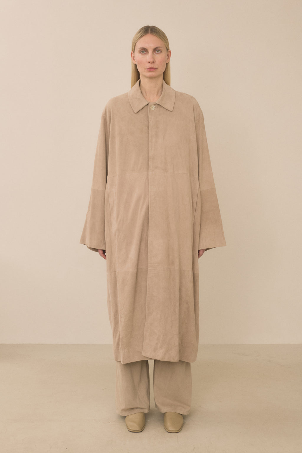 SUEDE CAR COAT